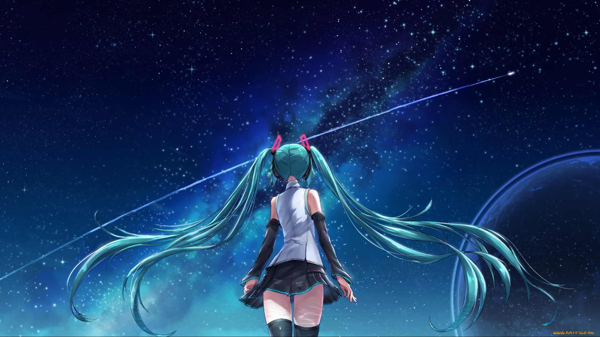 аниме, vocaloid, hatsune, miku