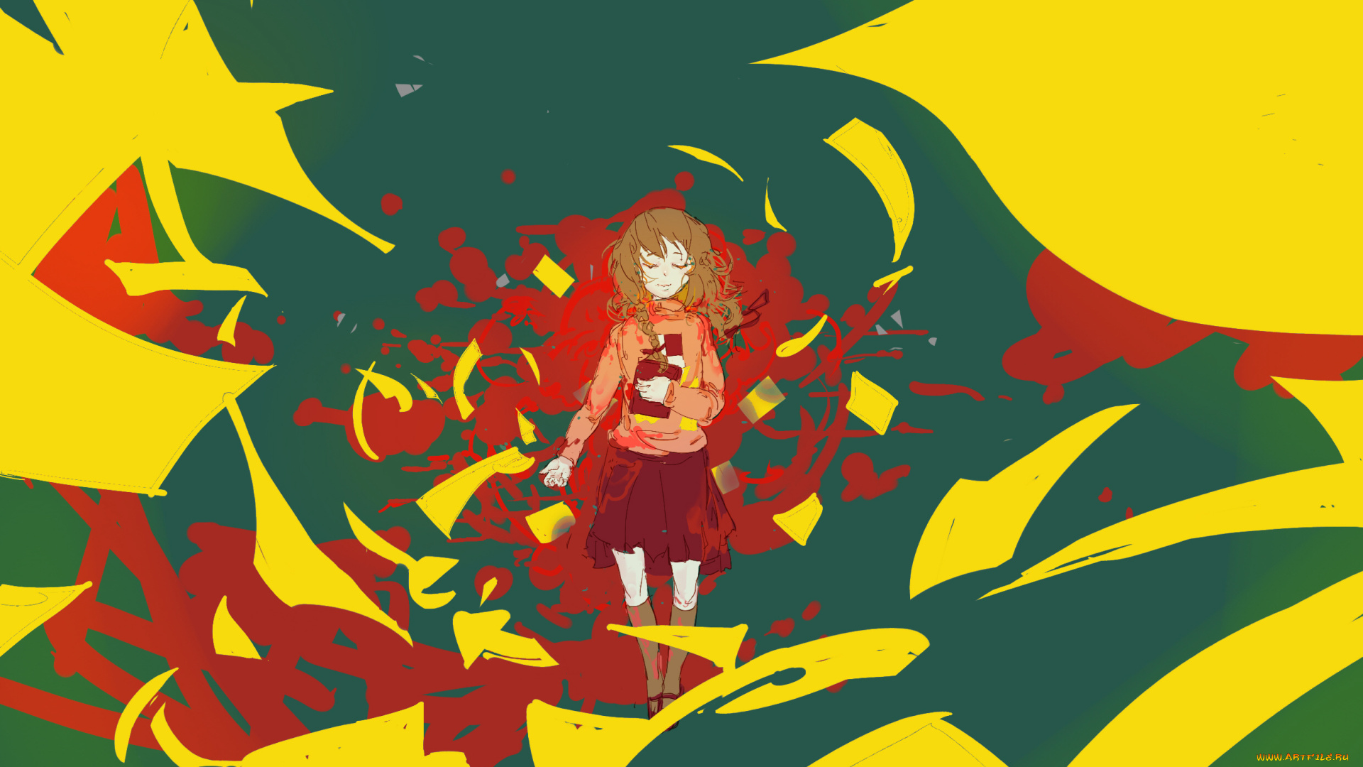 аниме, yume, nikki, девочка