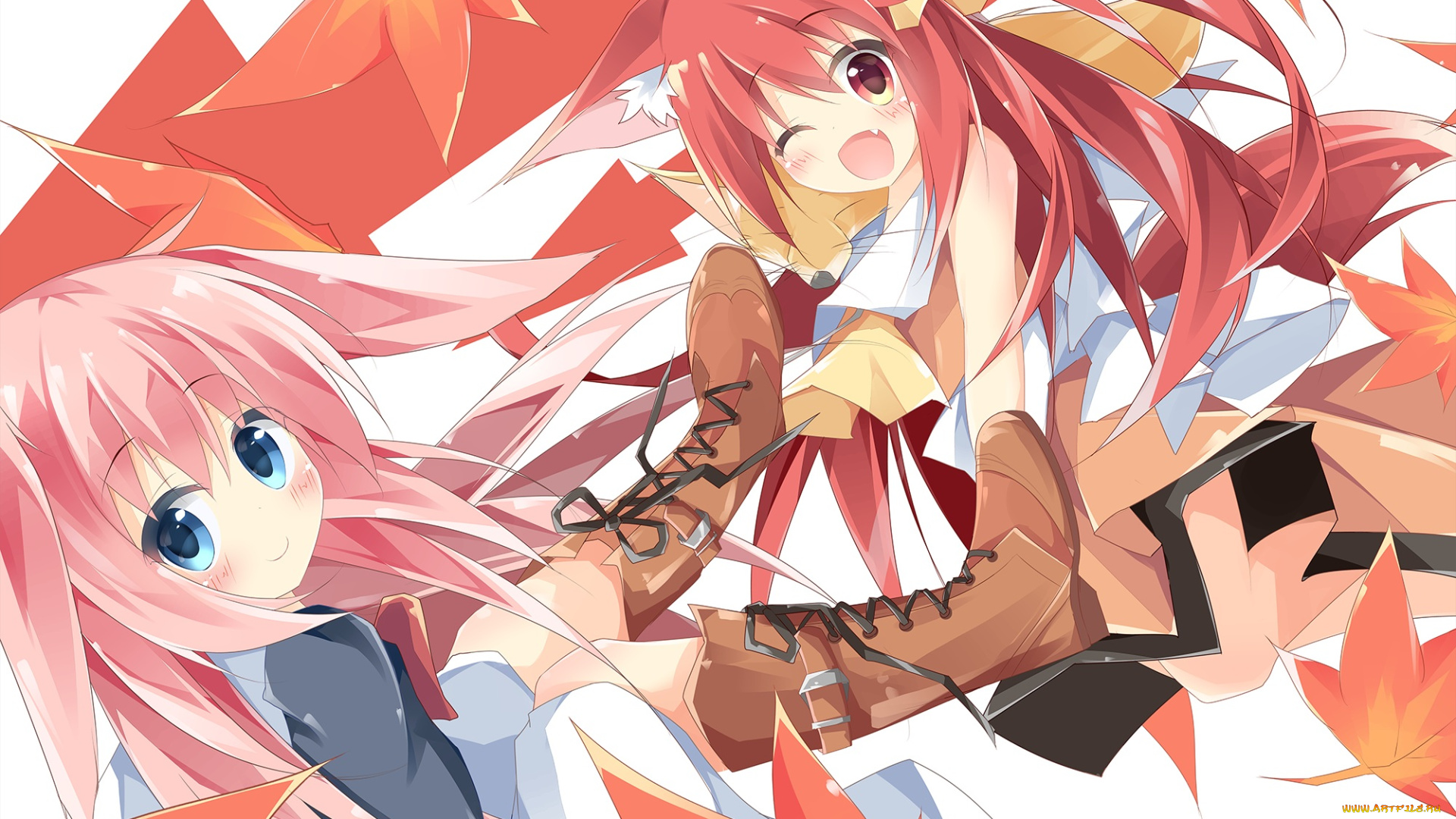 аниме, животные, , существа, девочки