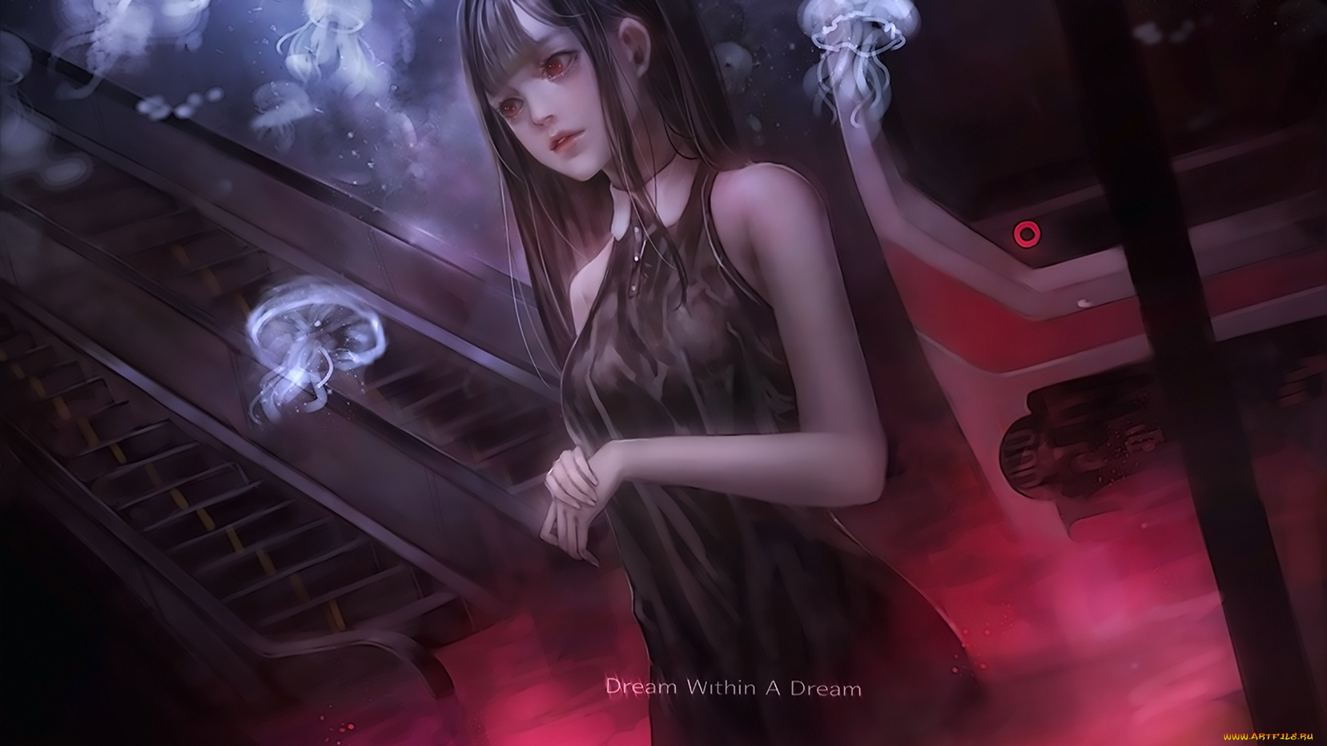 аниме, животные, , существа, девушка