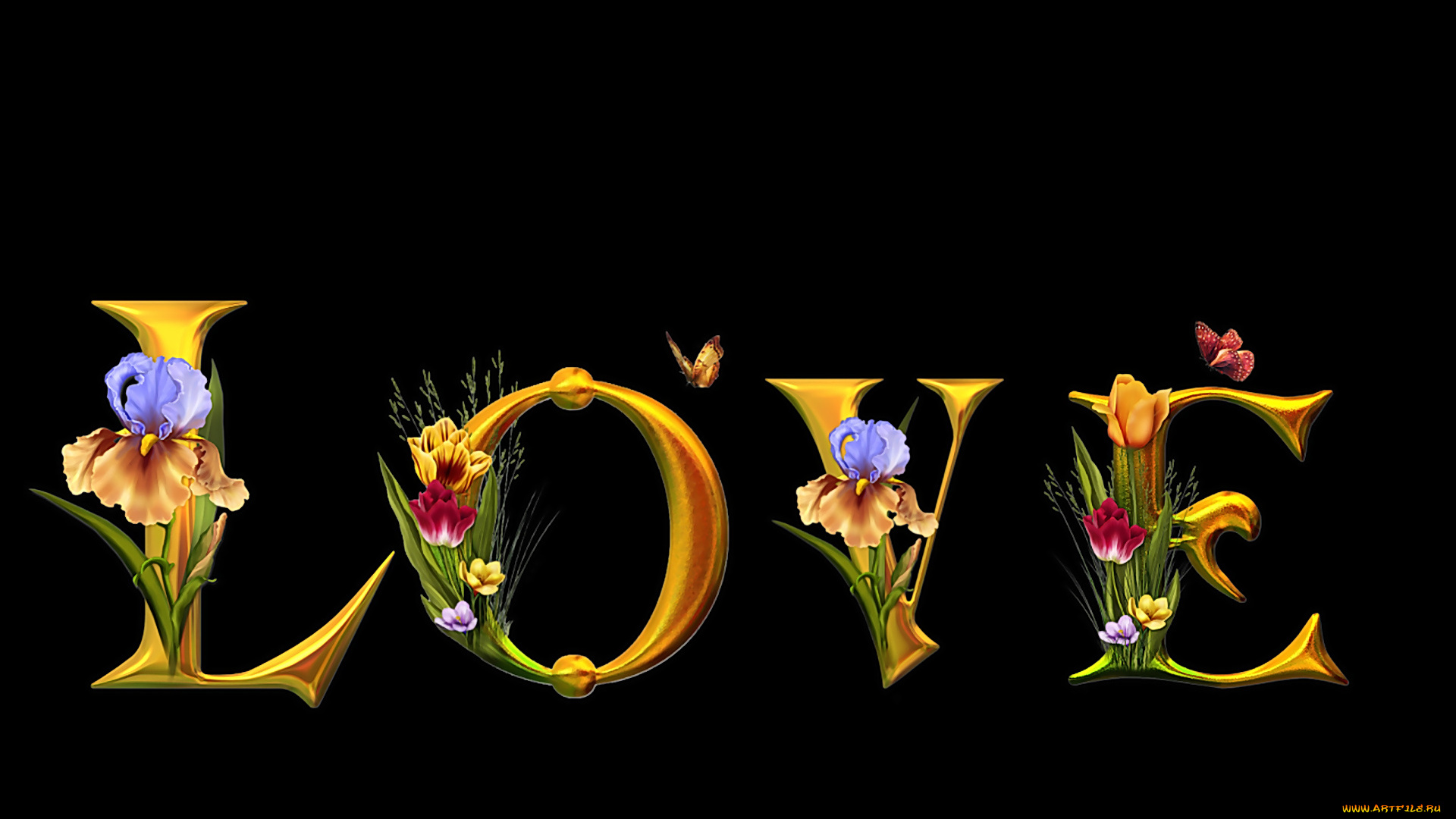 праздничные, день, святого, валентина, , сердечки, , любовь, фон, цветы