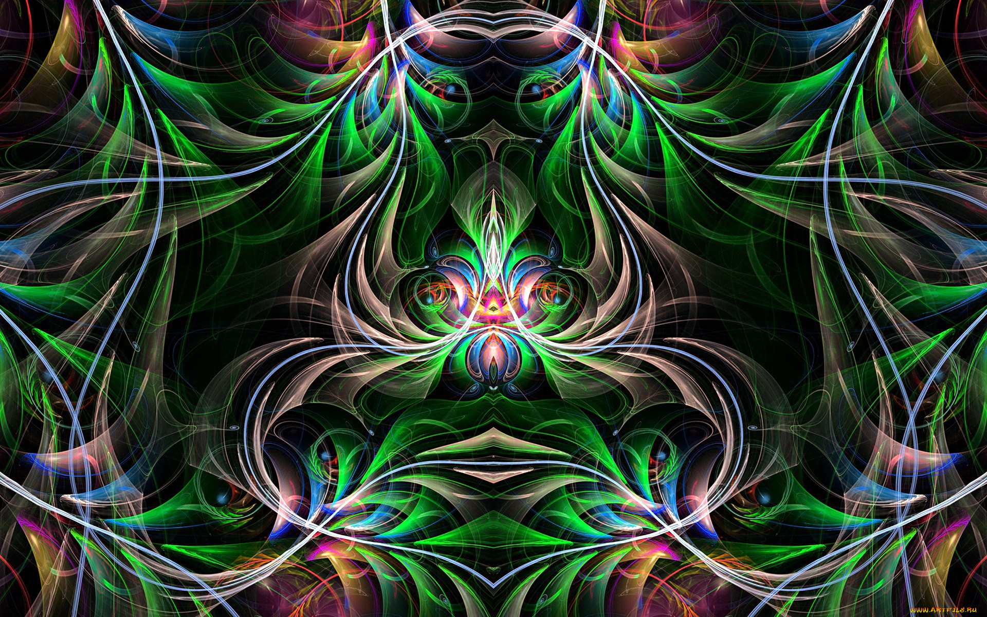 3д, графика, фракталы, , fractal, узоры, фрактал, симметрия