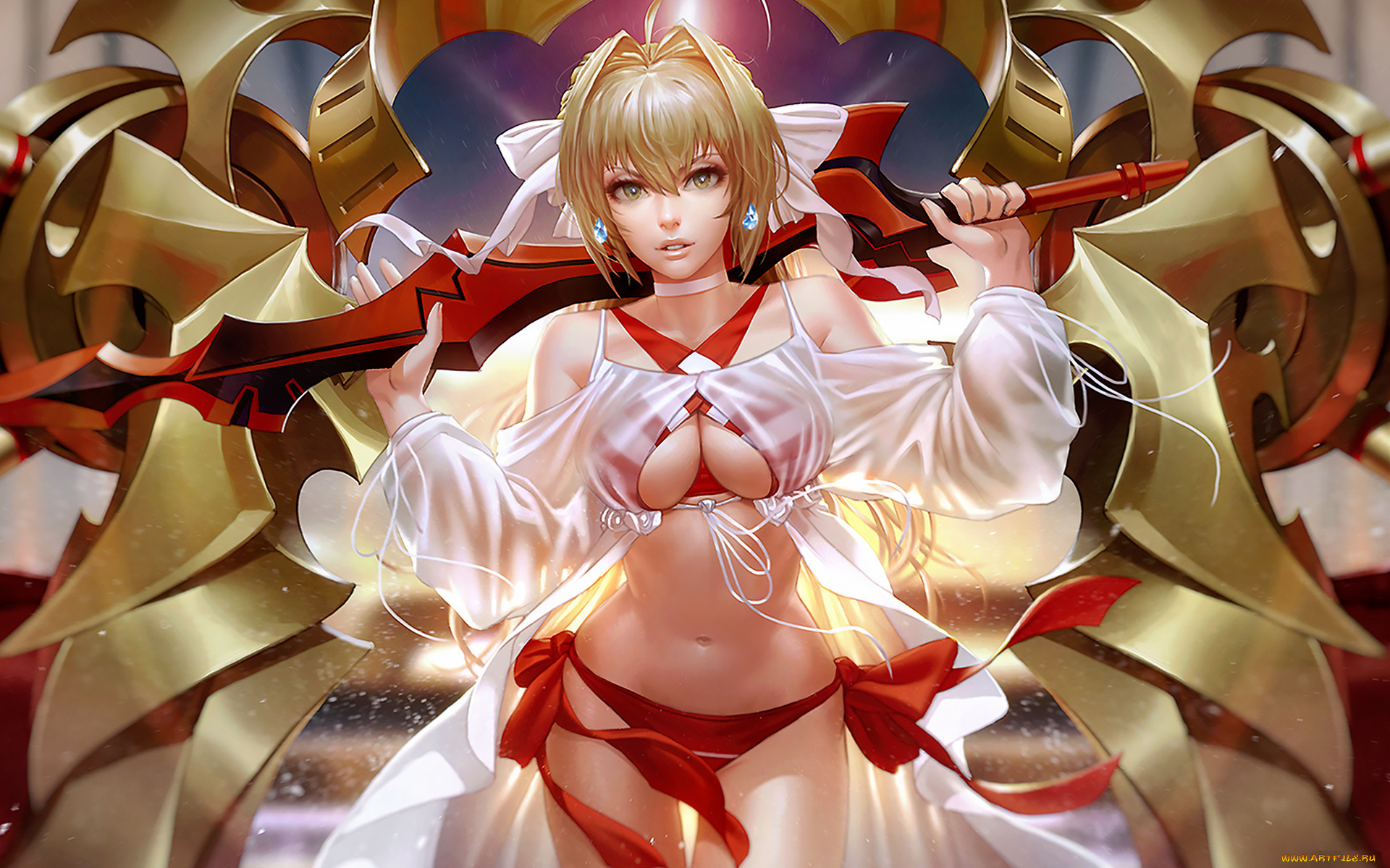 аниме, оружие, , техника, , технологии, девушка