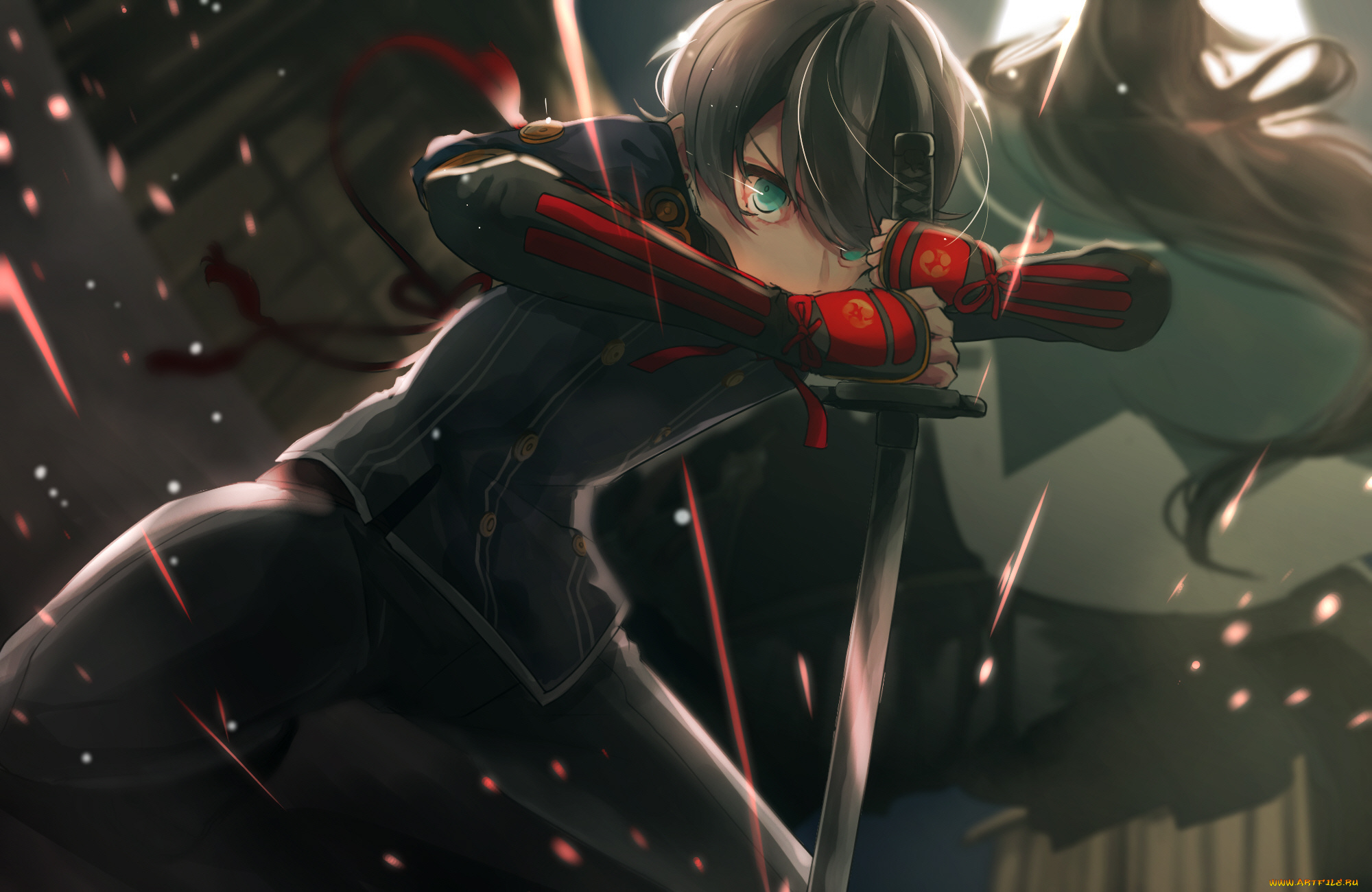 аниме, touken, ranbu, парень