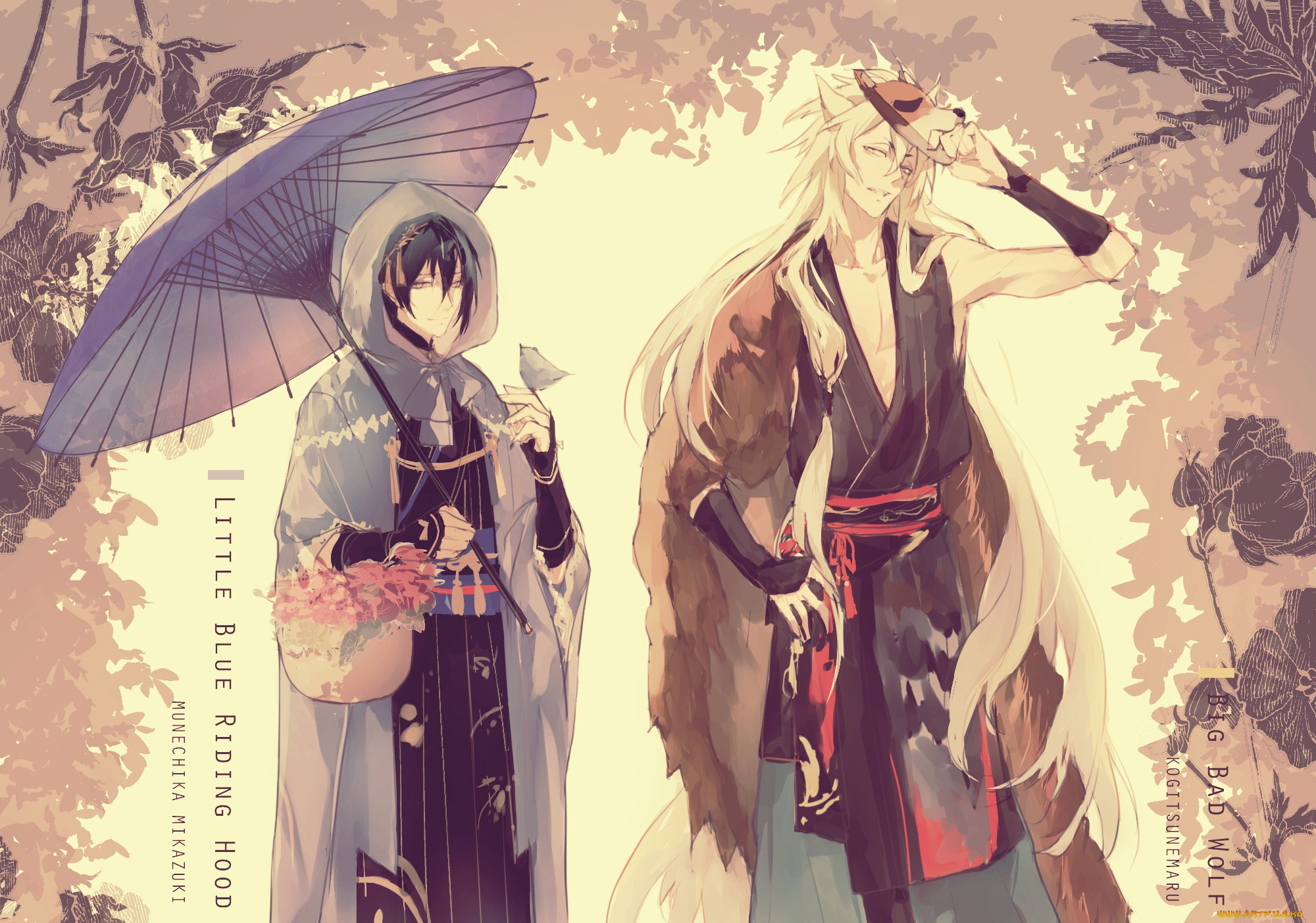 аниме, touken, ranbu, парни