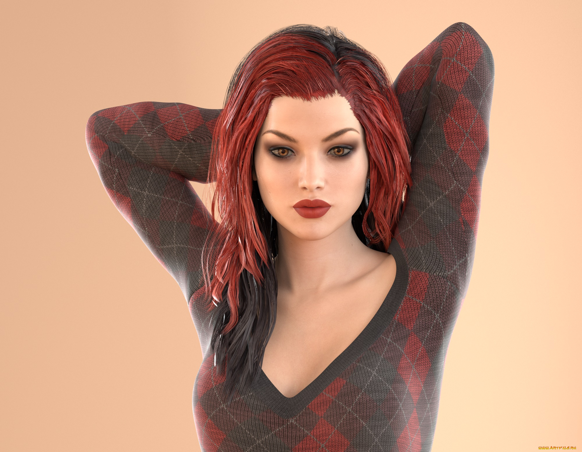 3д, графика, люди, , people, фон, взгляд, девушка