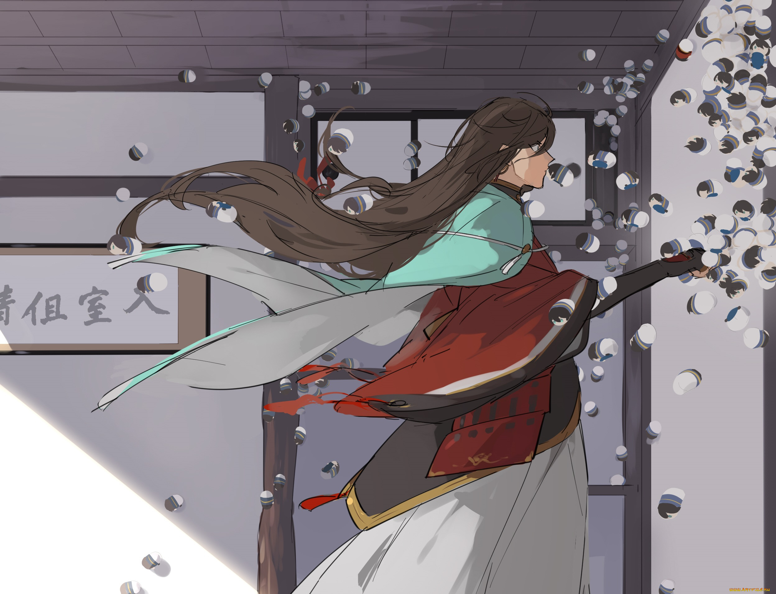 аниме, touken, ranbu, парень