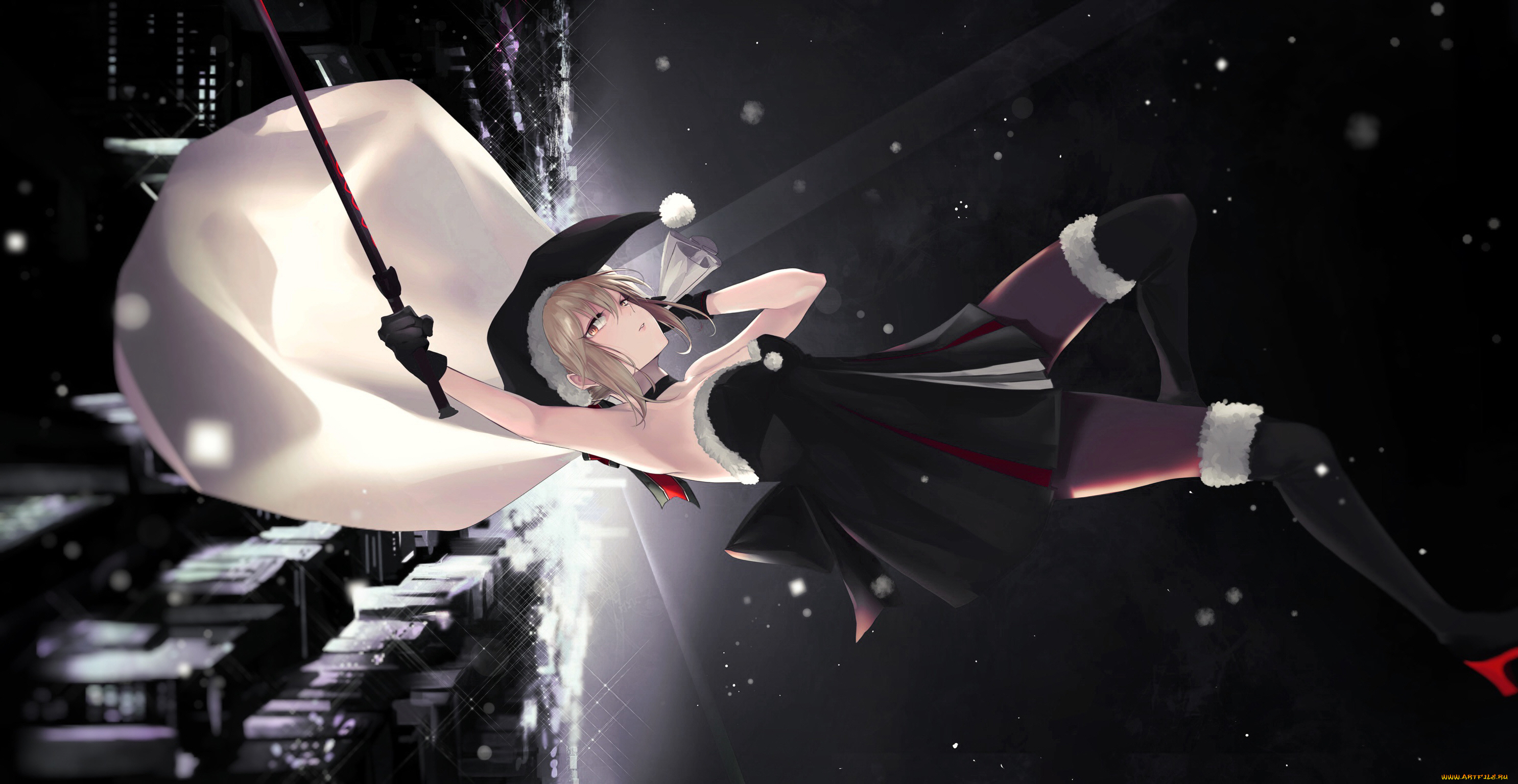 аниме, fate, stay, night, девушка