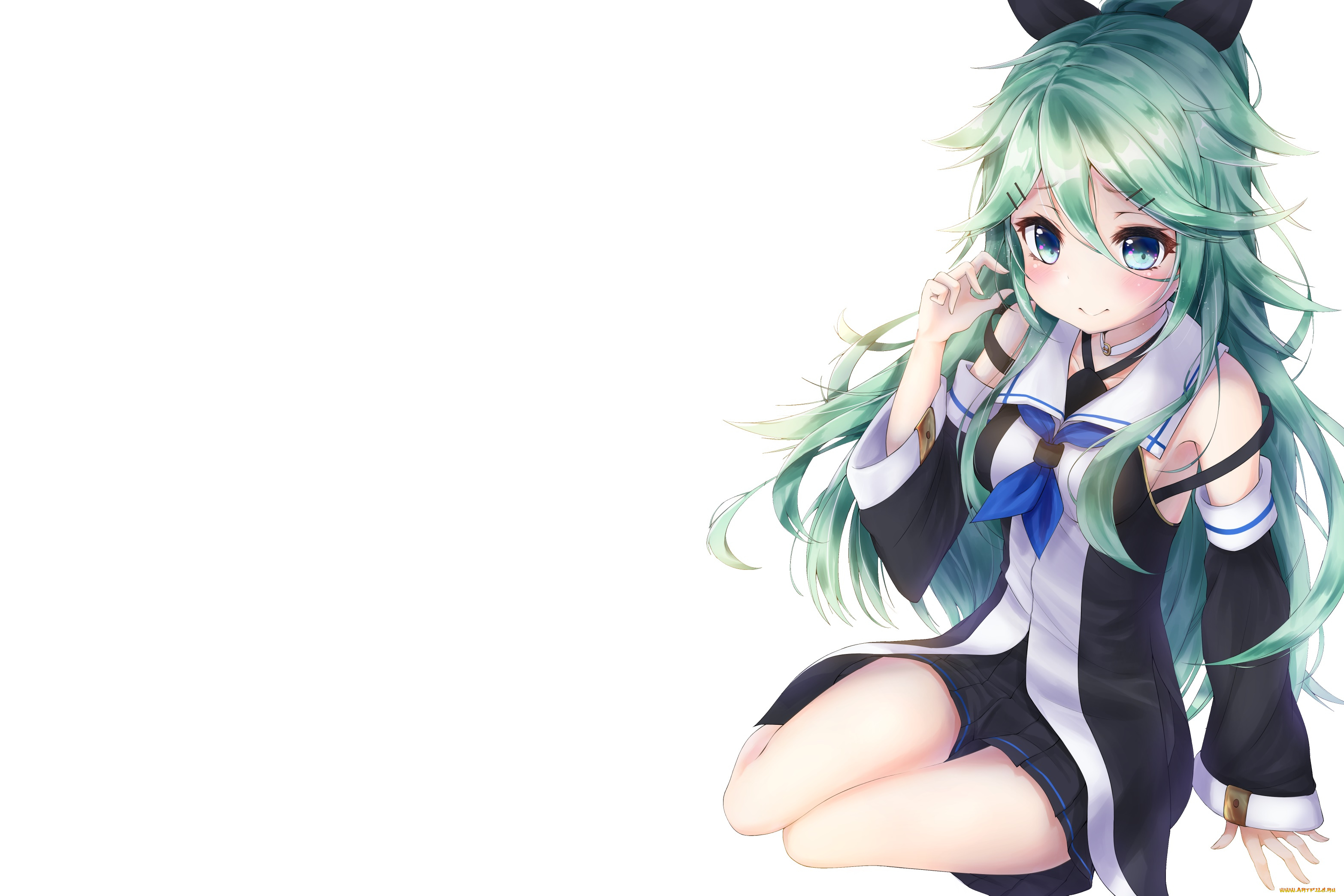 аниме, kantai, collection, фон, взгляд, девушка