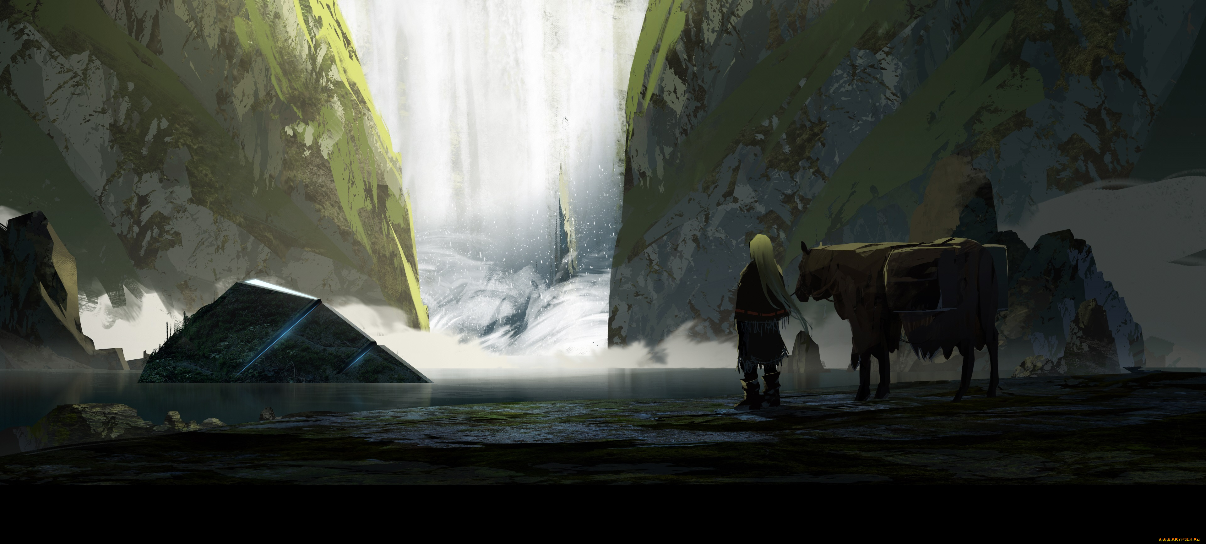 аниме, пейзажи, , природа, фантастика