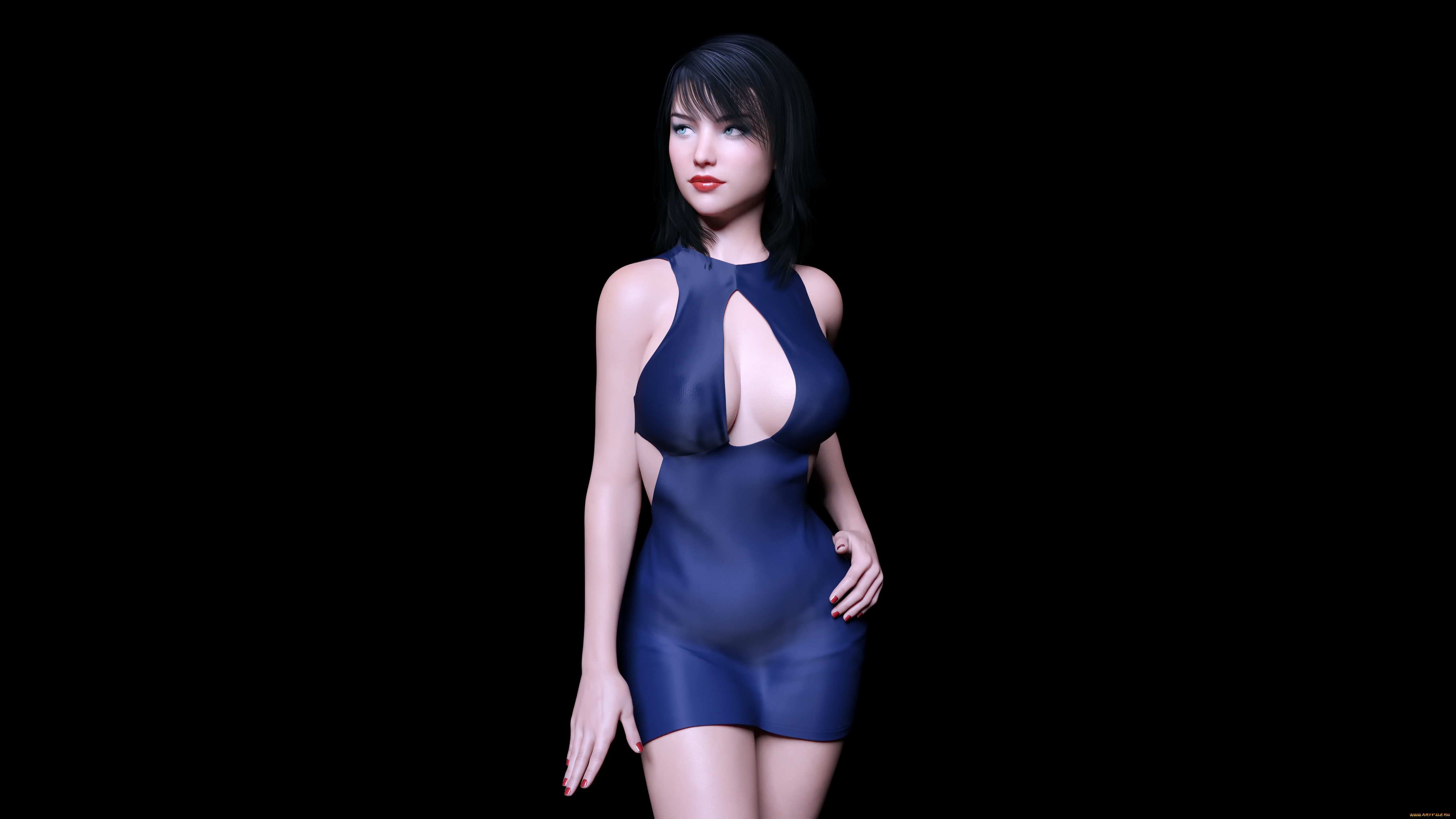 3д, графика, люди, , people, фон, взгляд, девушка