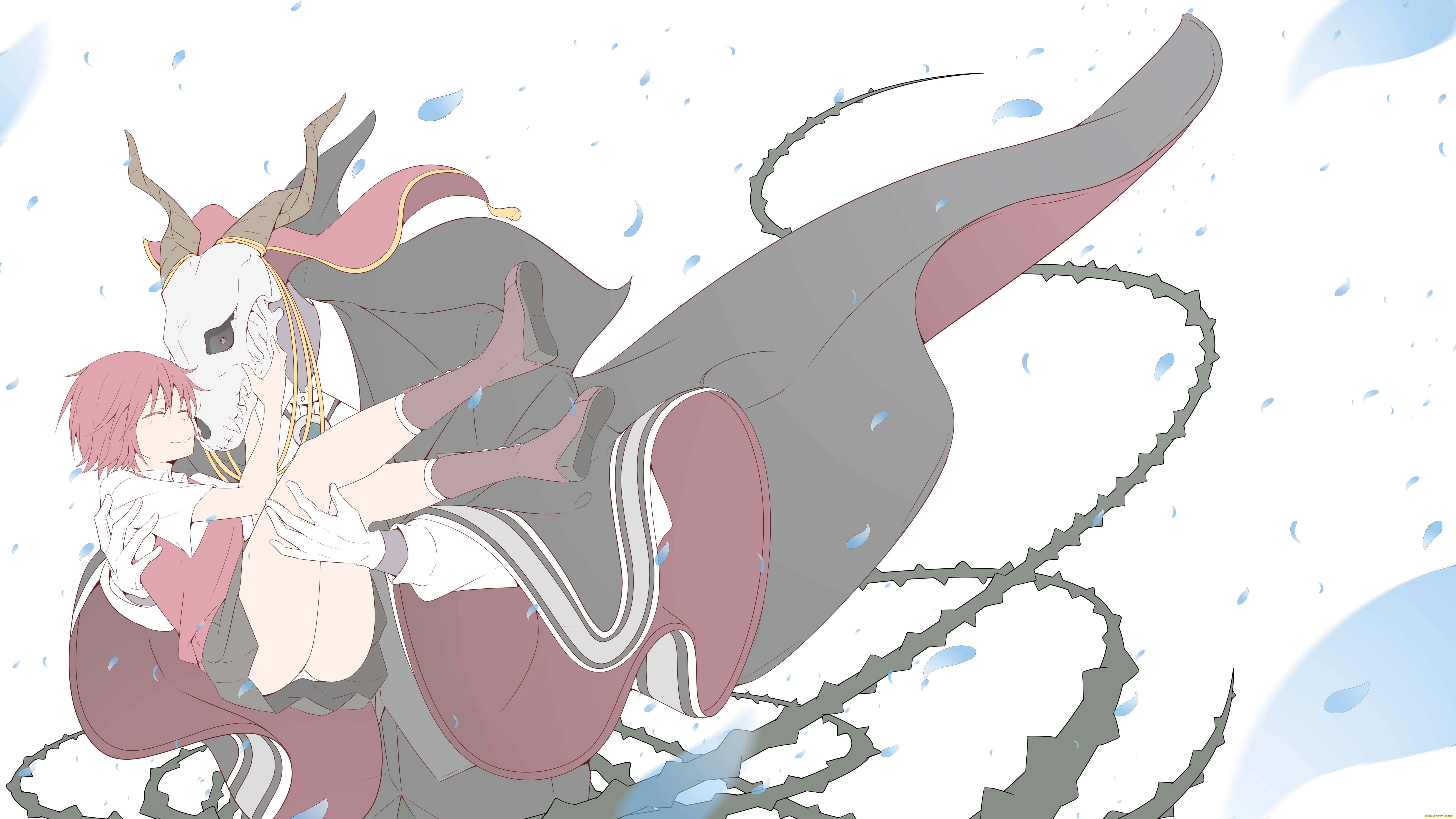 аниме, mahou, tsukai, no, yome, mahou, tsukai, no, yome, череп, арт, невеста, чародея, the, ancient, magus', bride, девушка