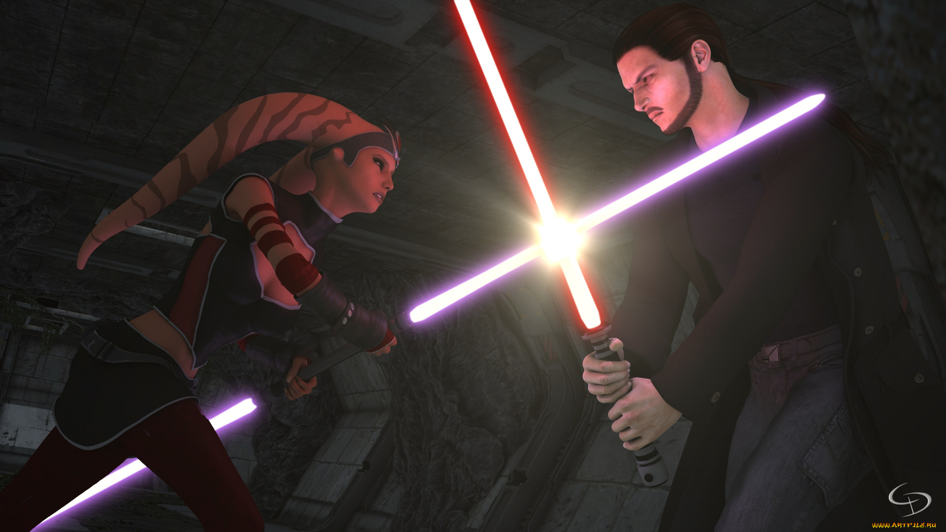 3д, графика, фантазия, , fantasy, фон, взгляд, девушка