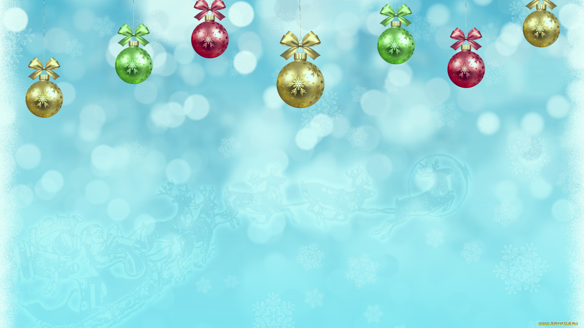 праздничные, векторная, графика, , новый, год, фон, шары