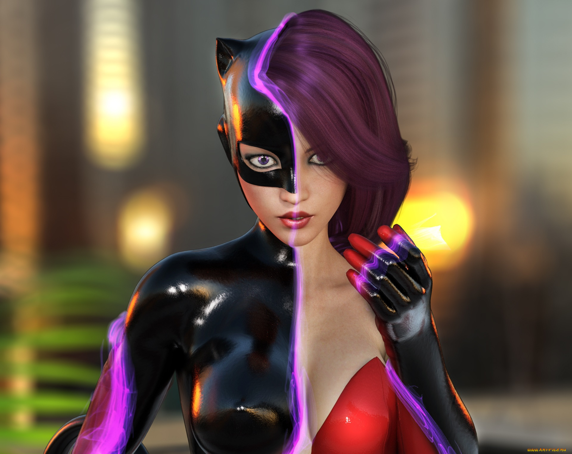 3д, графика, фантазия, , fantasy, фон, взгляд, девушка