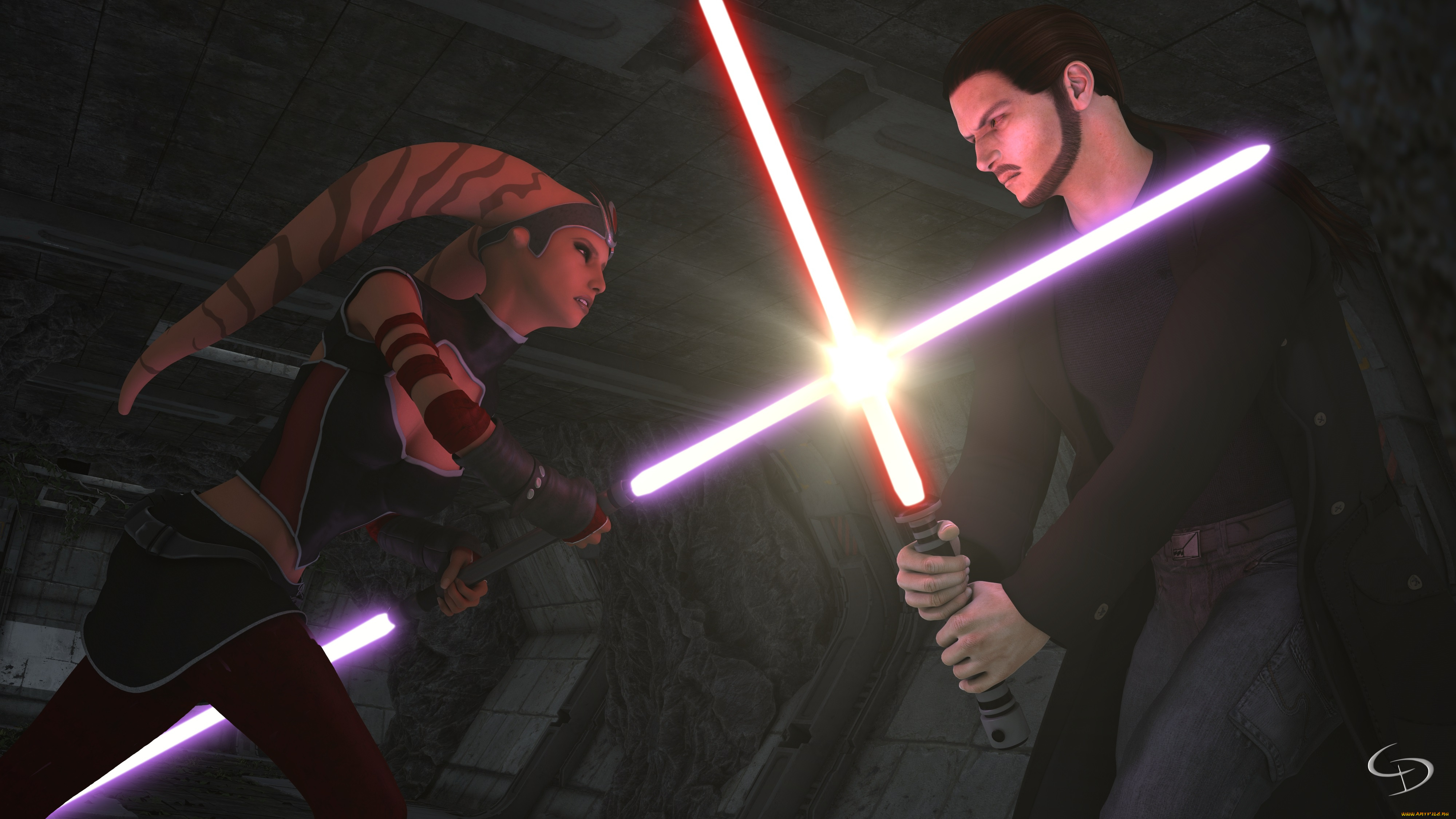 3д, графика, фантазия, , fantasy, фон, взгляд, девушка