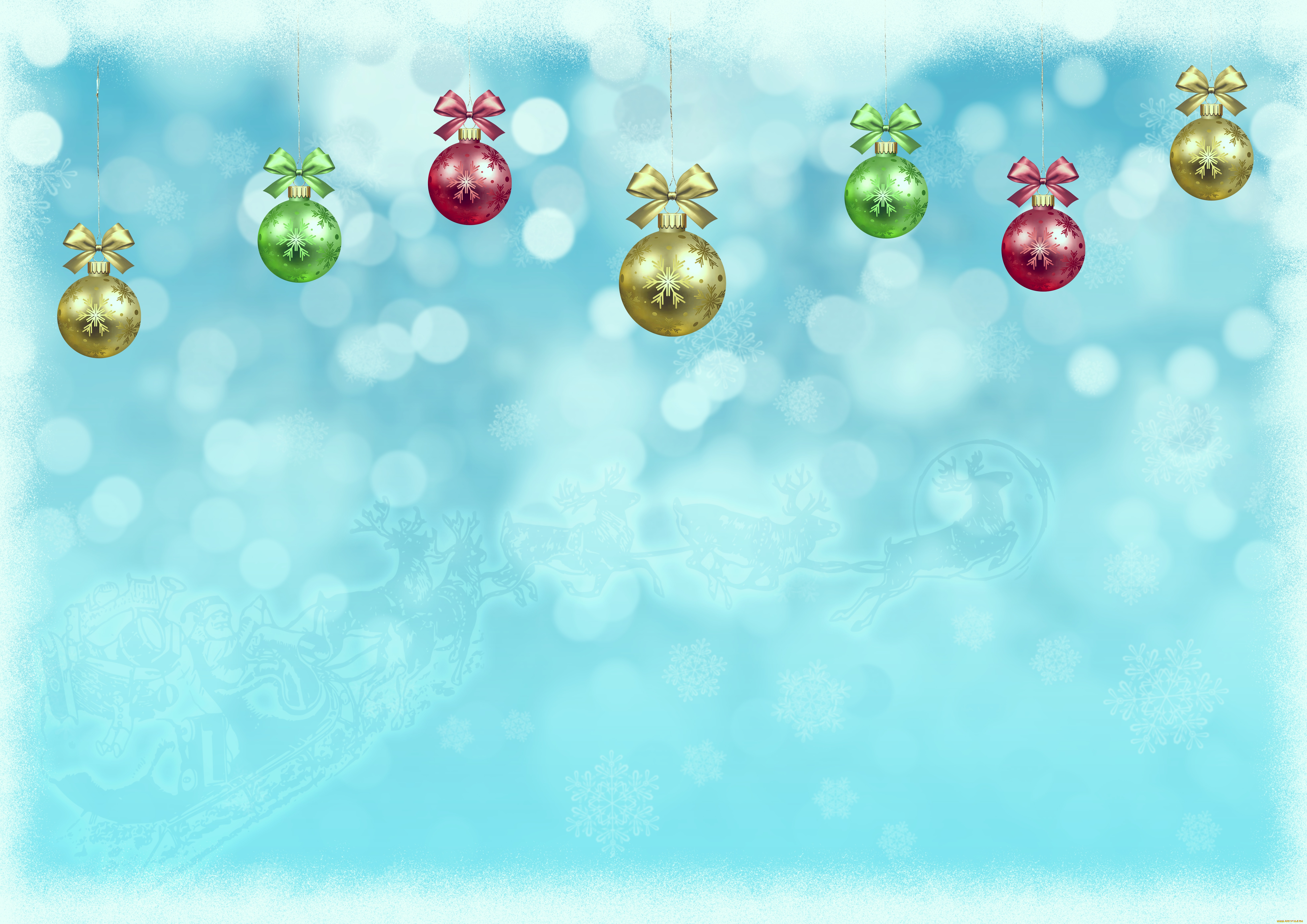 праздничные, векторная, графика, , новый, год, фон, шары