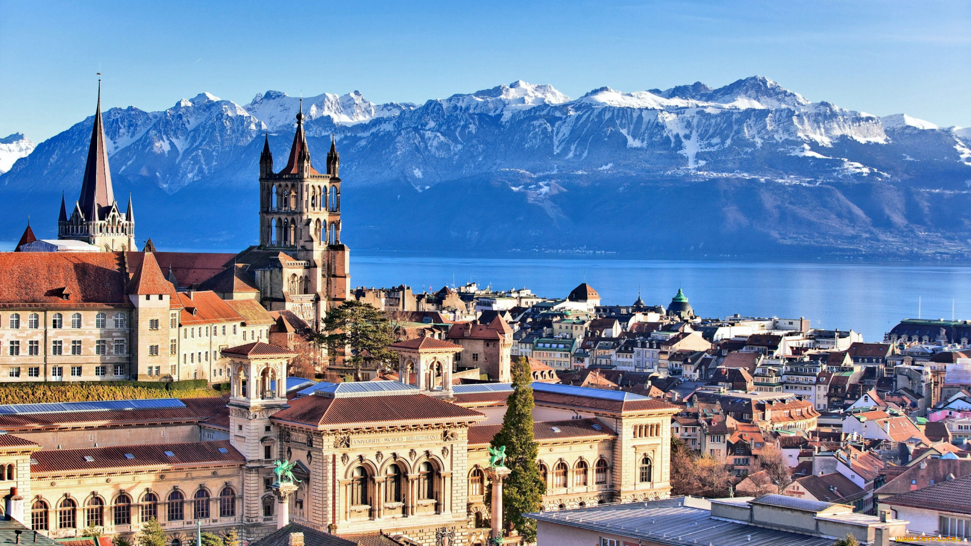 lausanne, switzerland, города, -, панорамы