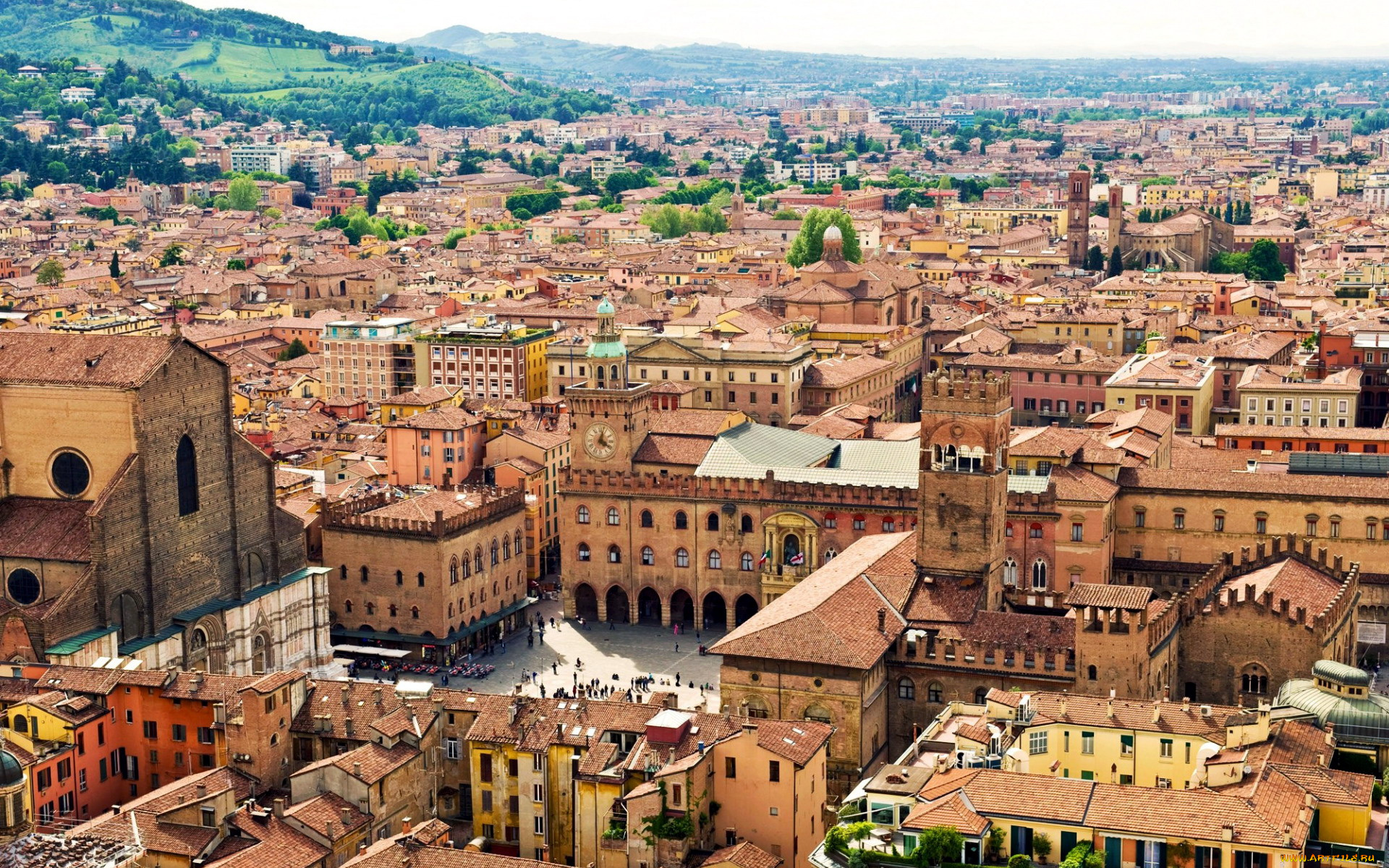bologna, italy, города, -, панорамы