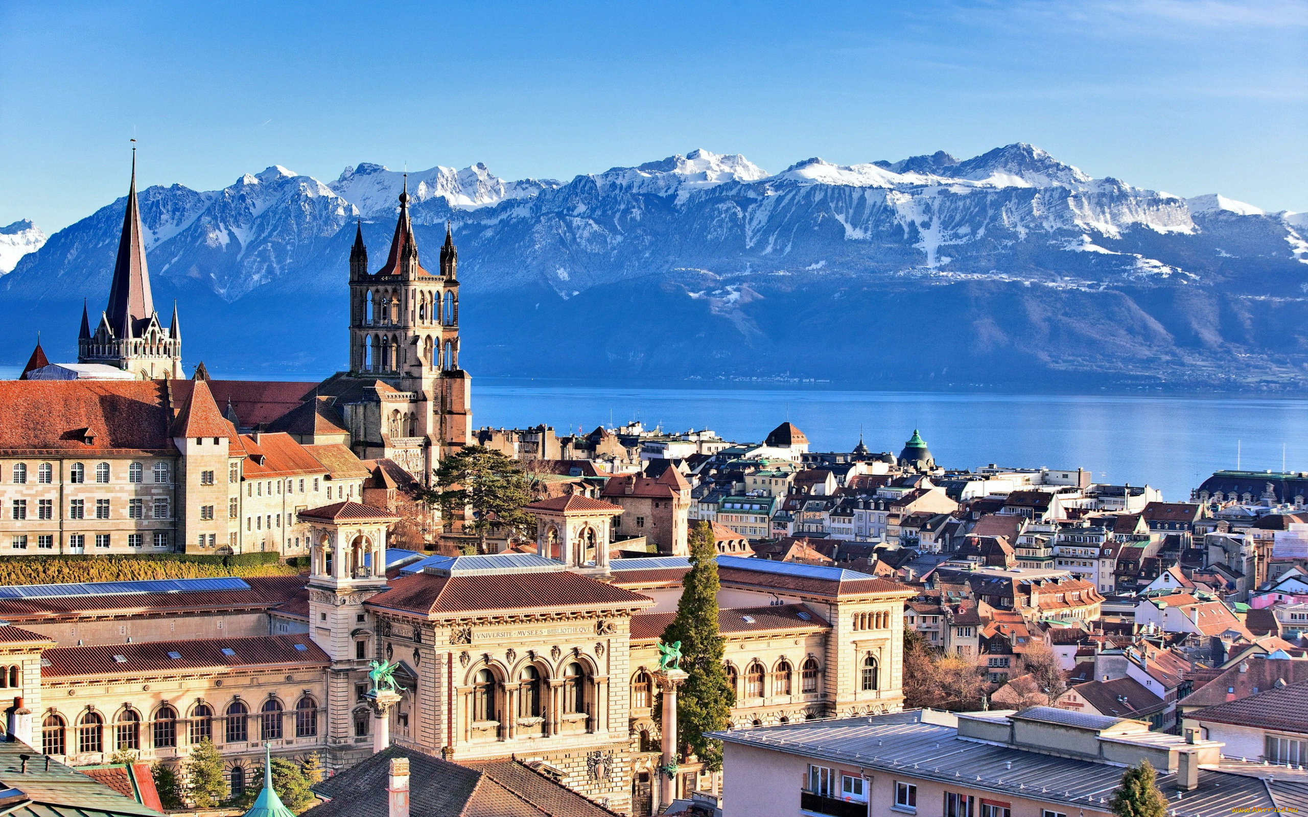 lausanne, switzerland, города, -, панорамы