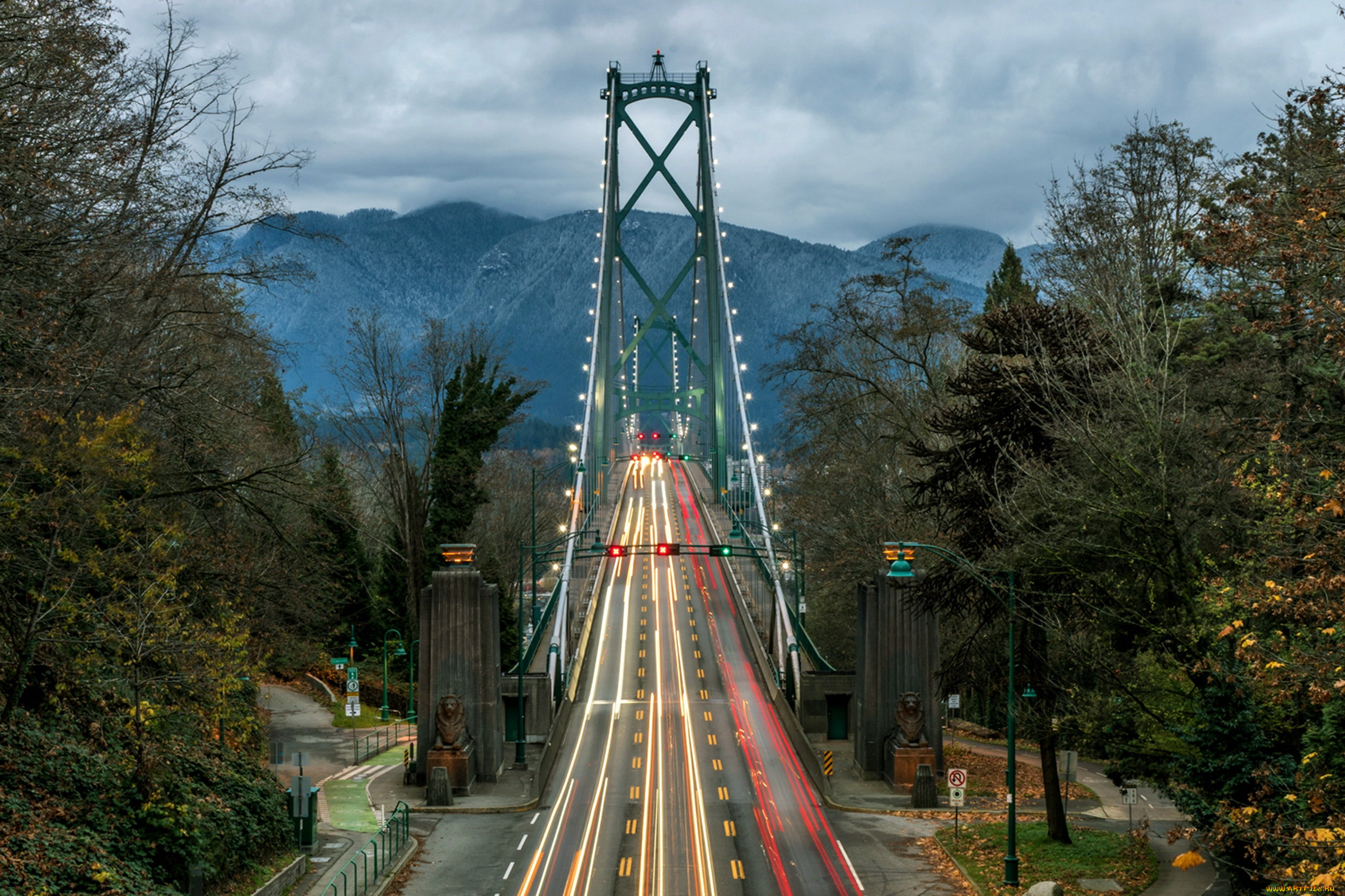 lions, gate, bridge, города, ванкувер, , канада, lions, gate, bridge