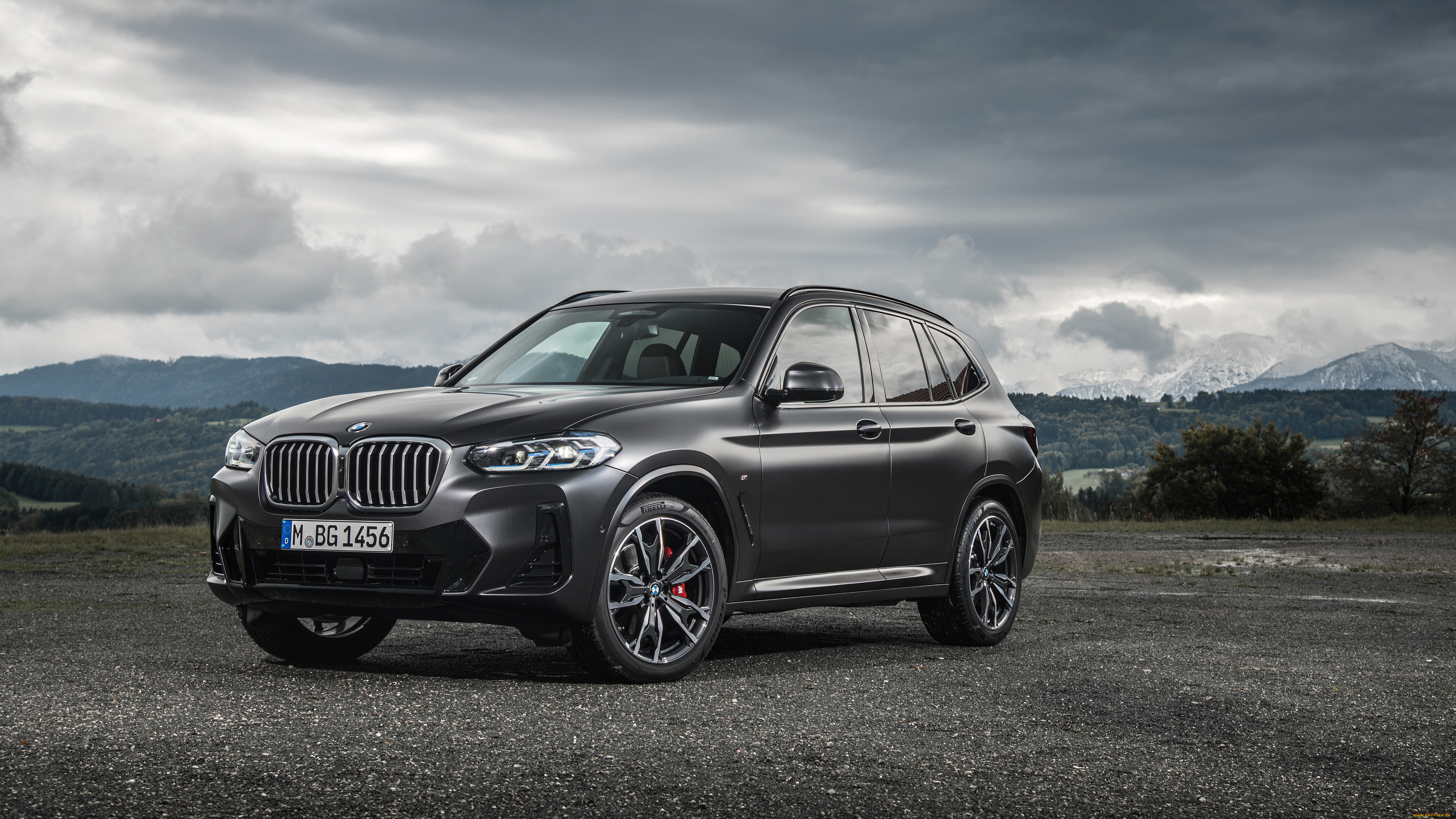 автомобили, bmw, x3, хdrive30d, m, sport, 2021, пейзаж, кроссовер, джип