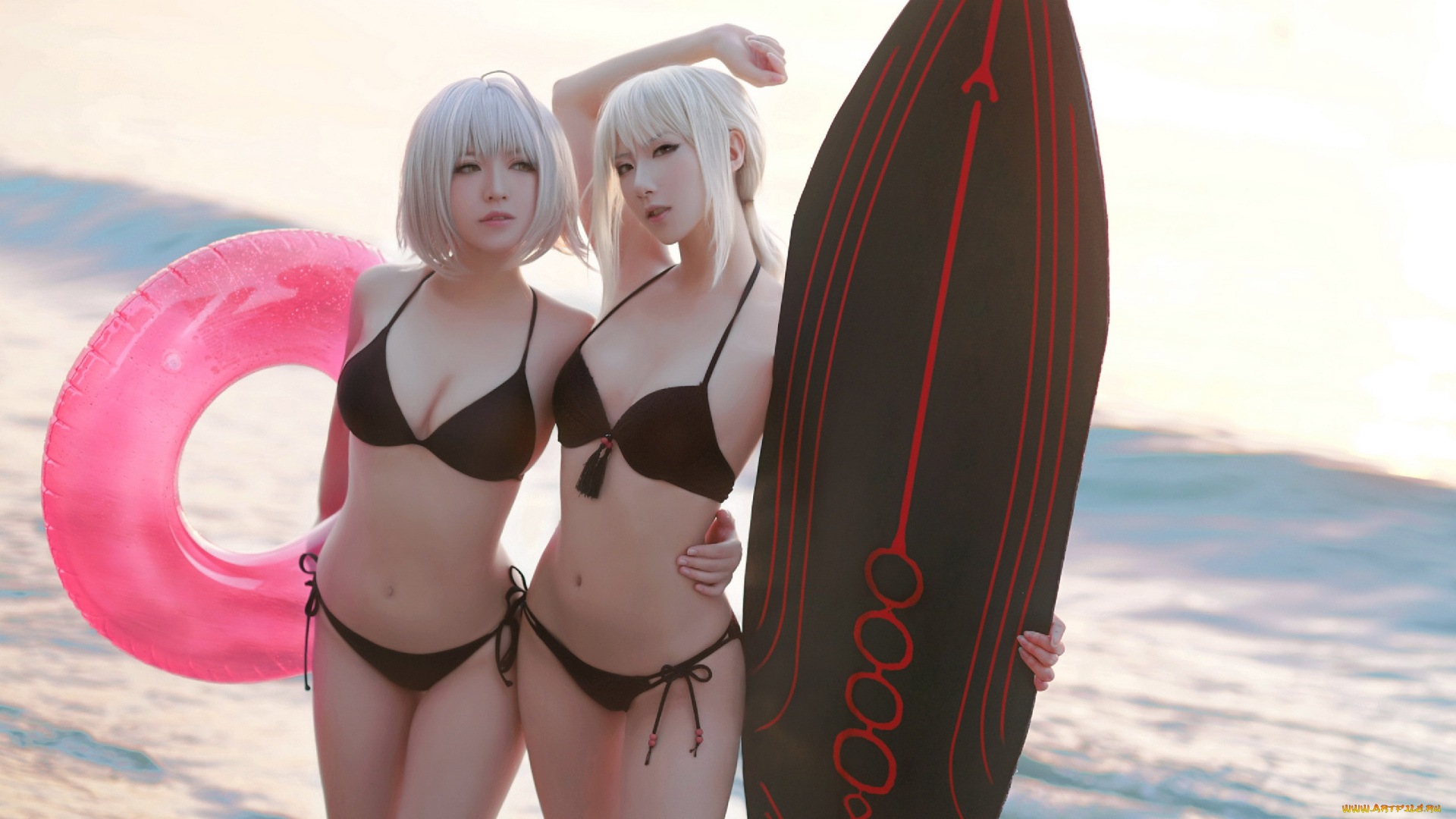 девушки, -, азиатки, азиатки, купальники