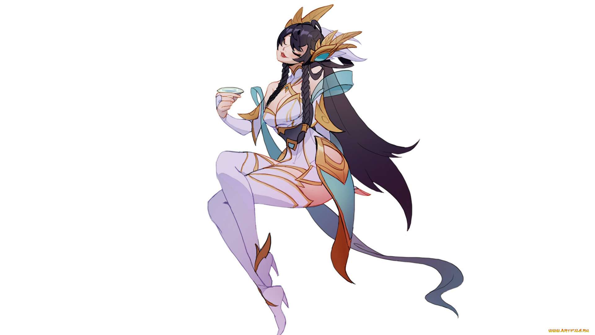 видео, игры, league, of, legends, костюм, пиала, irelia