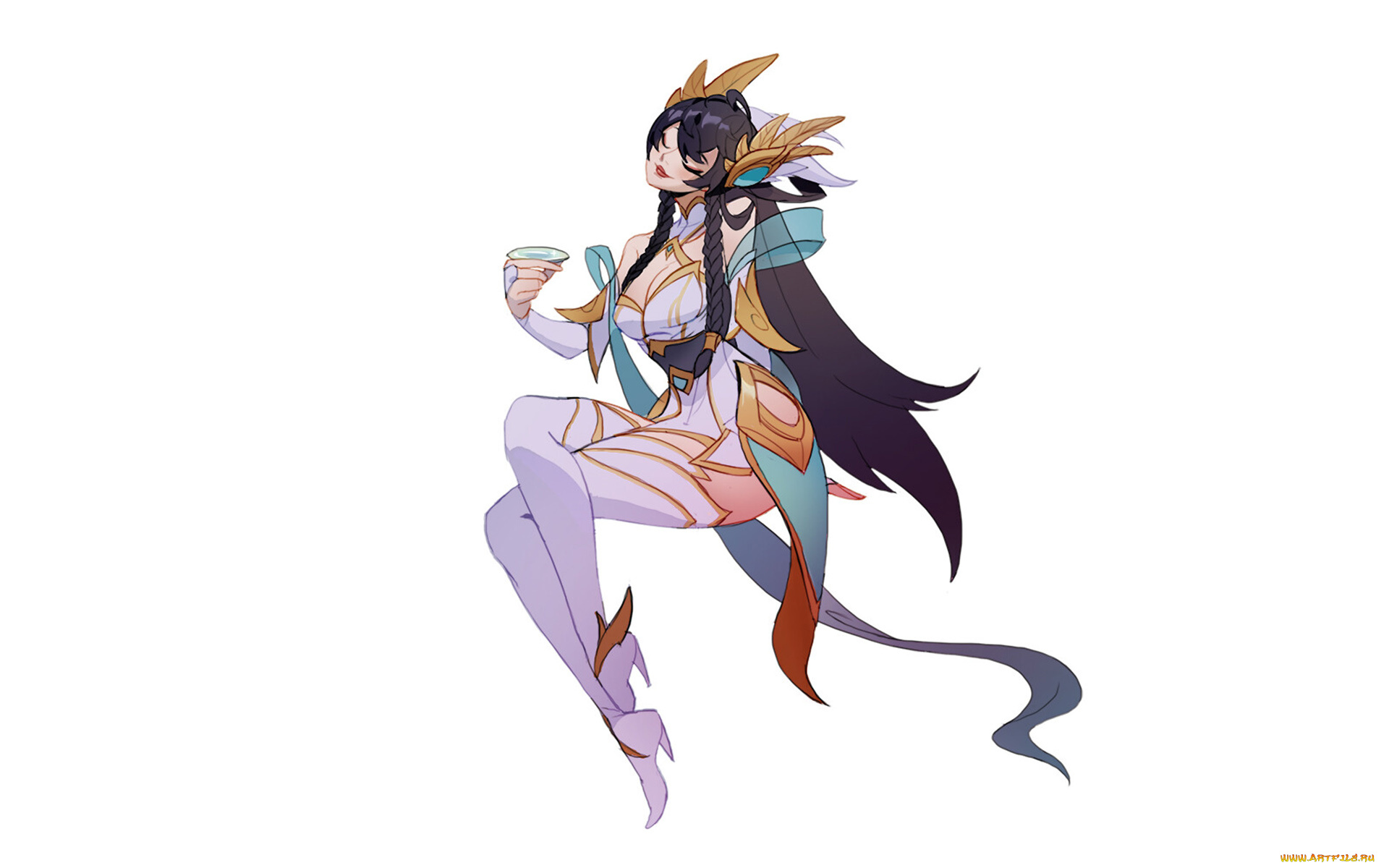 видео, игры, league, of, legends, костюм, пиала, irelia