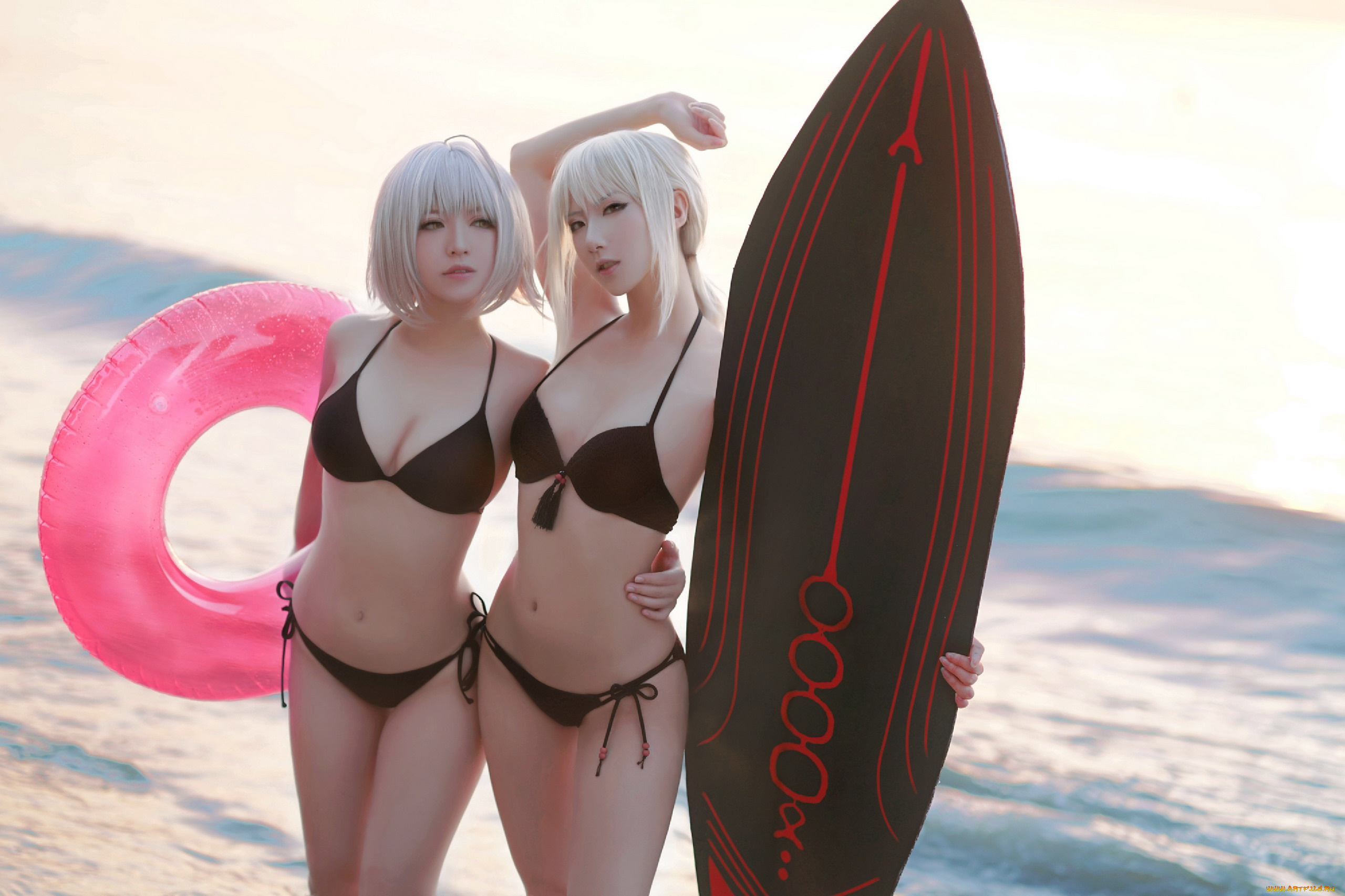 девушки, -, азиатки, азиатки, купальники