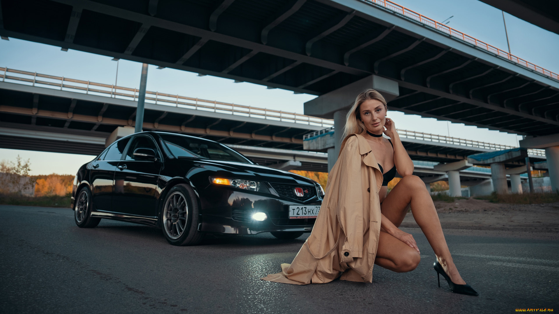 автомобили, -авто, с, девушками, honda, accord