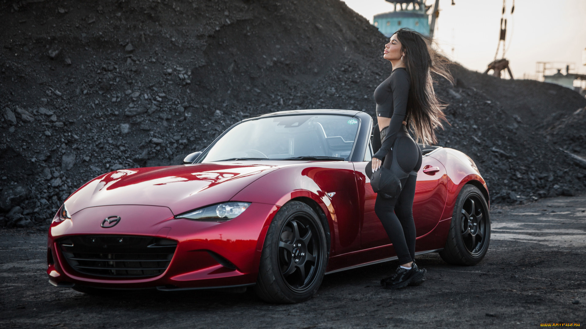 автомобили, -авто, с, девушками, mazda