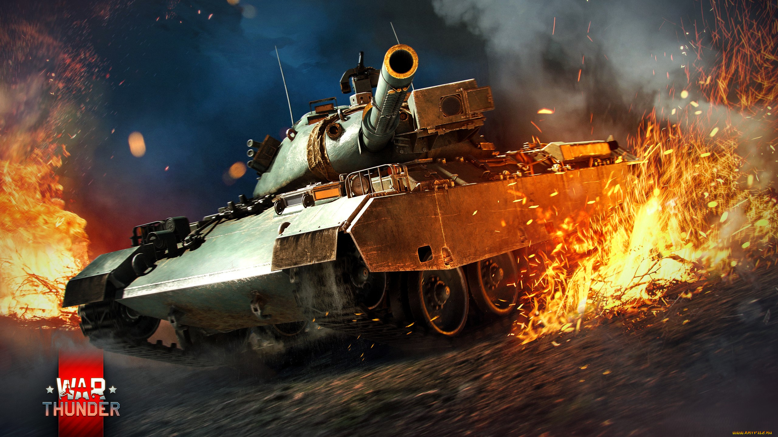 видео, игры, war, thunder, танк, огонь