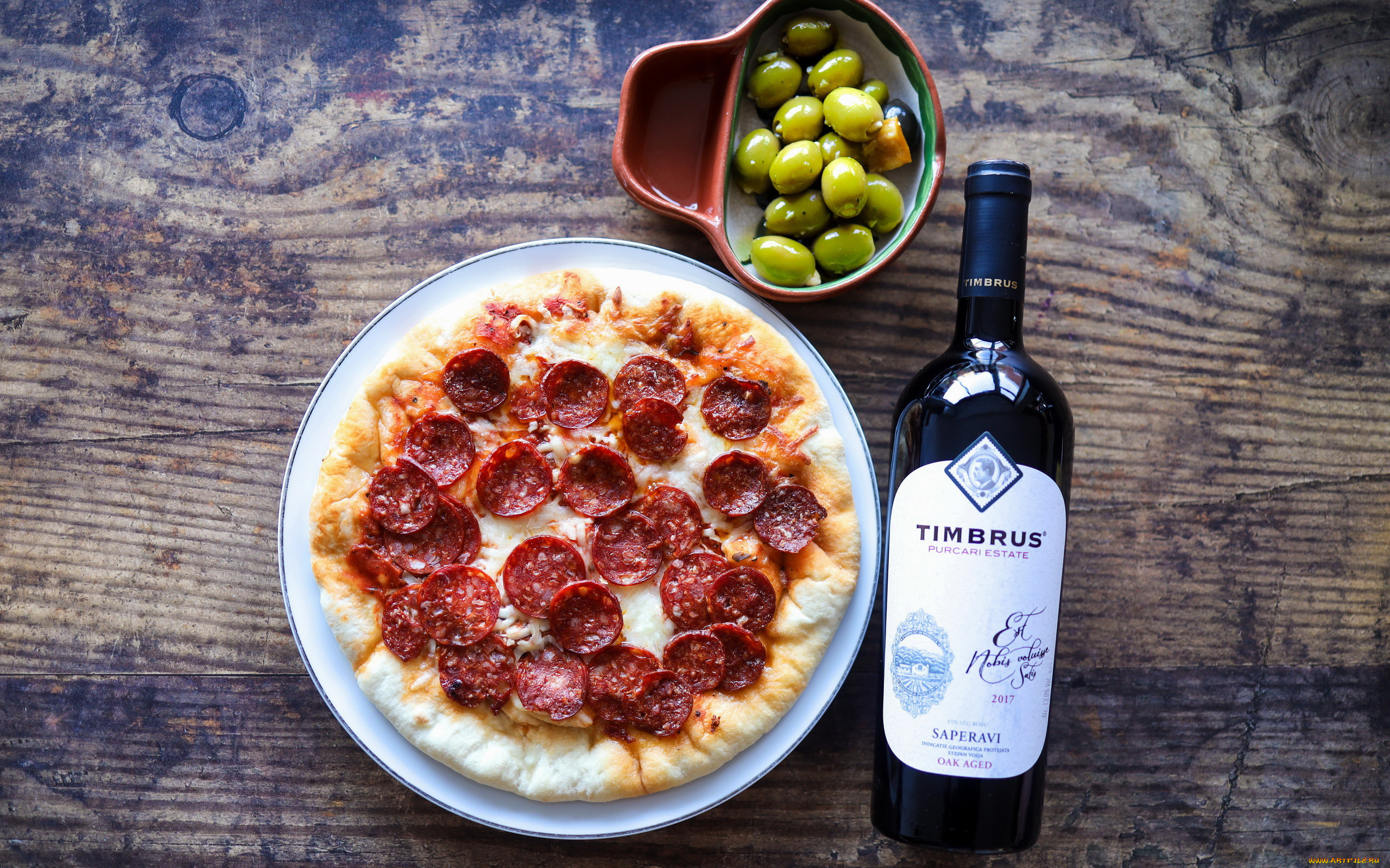 еда, пицца, оливки, вино