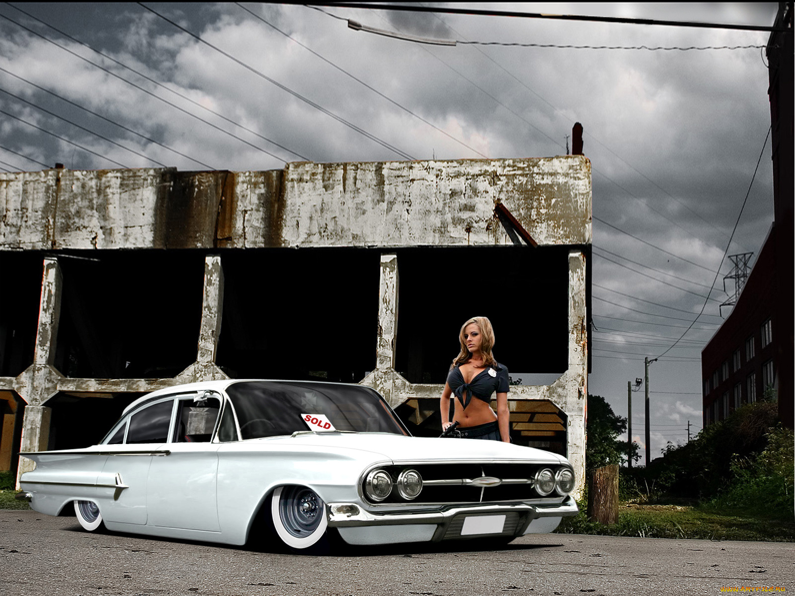 автомобили, авто, девушками