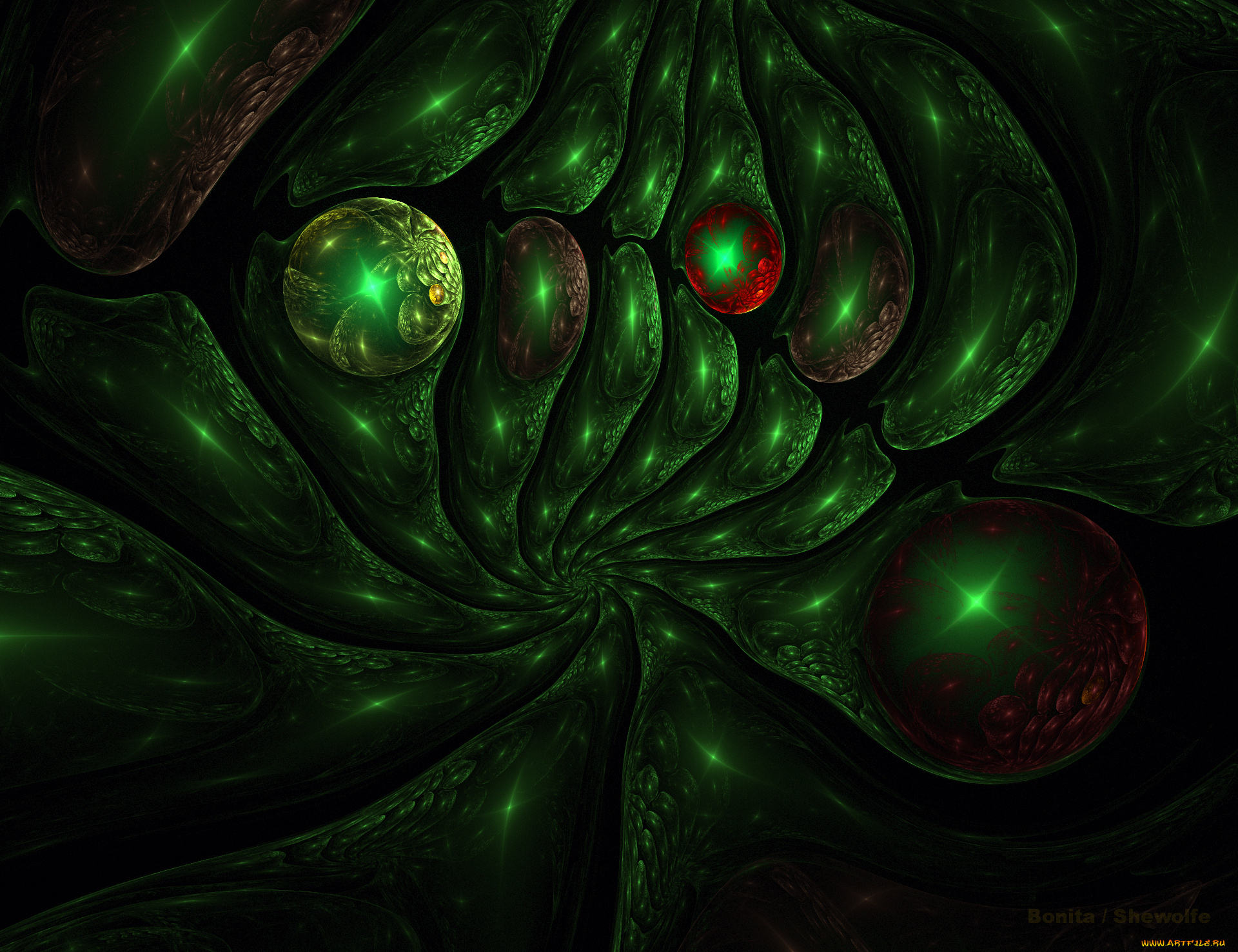 3д, графика, fractal, фракталы, абстракция, узор