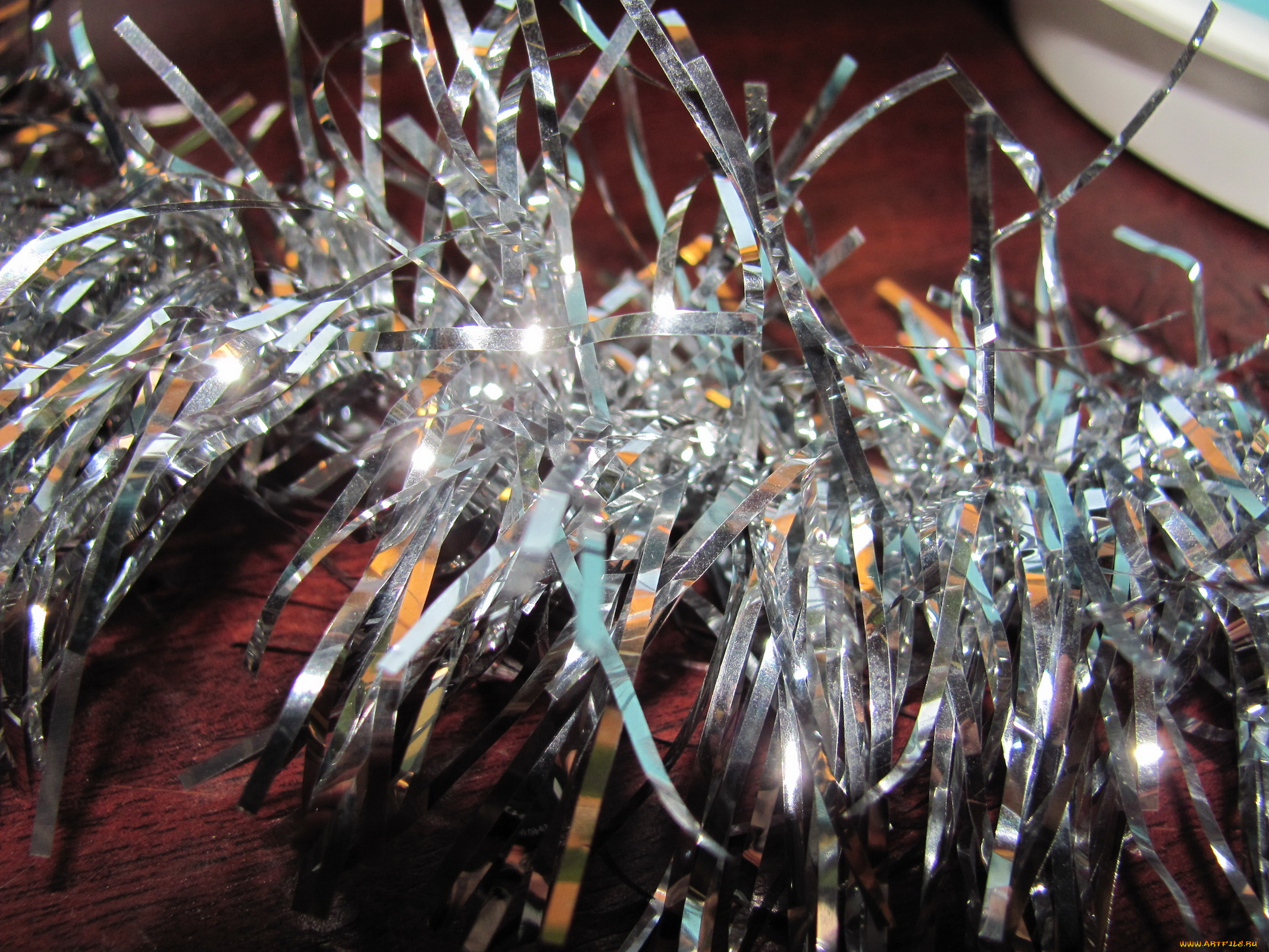 праздничные, мишура, гирлянды, цветы, блики