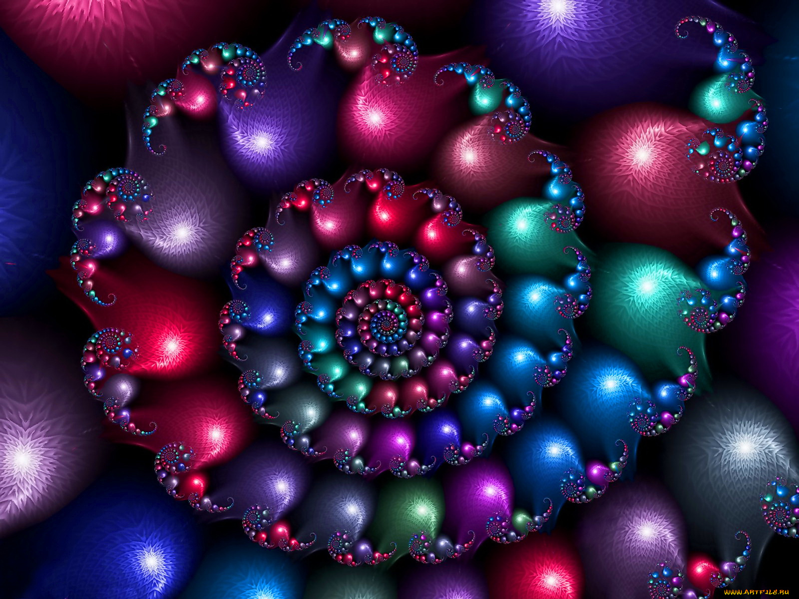 3д, графика, fractal, фракталы, узор, фон