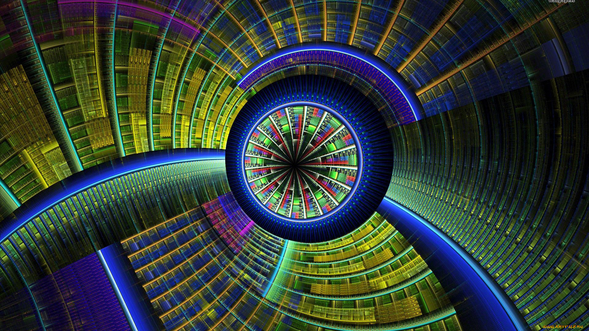 3д, графика, fractal, фракталы, фон, изгибы, узор, цвета