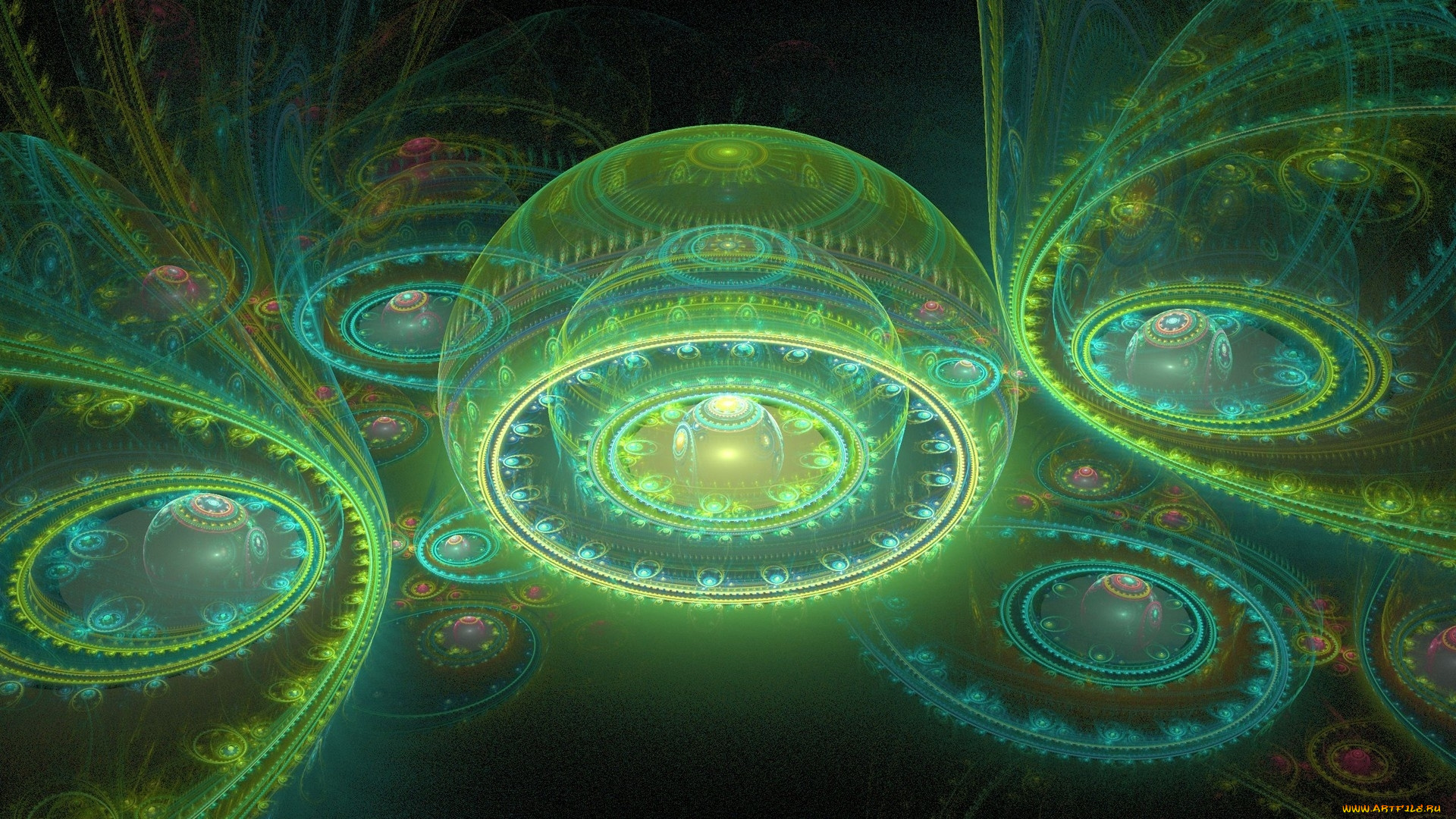 3д, графика, fractal, фракталы, фон, узор