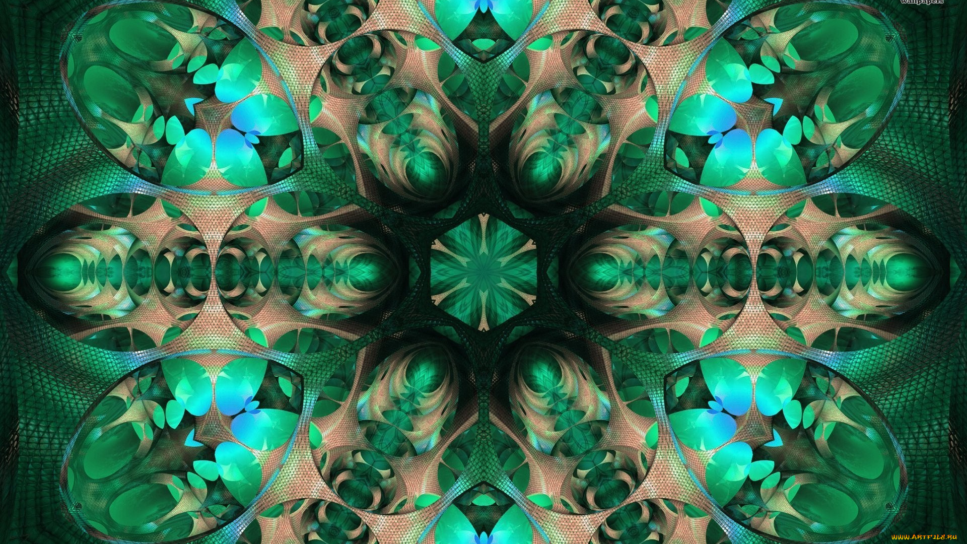 3д, графика, fractal, фракталы, узор, цвет, фон