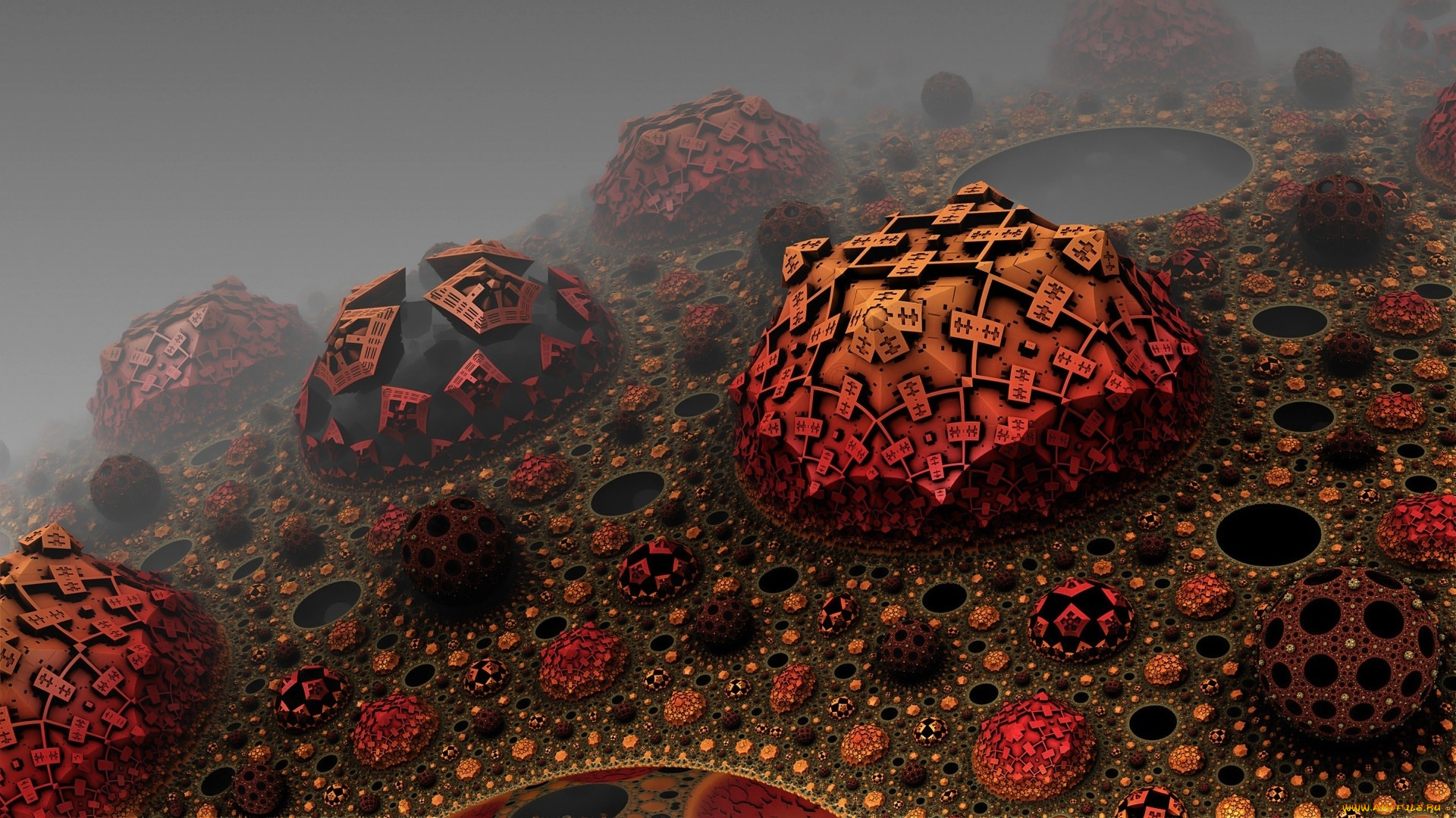 3д, графика, fractal, фракталы, узор, фон, цвета