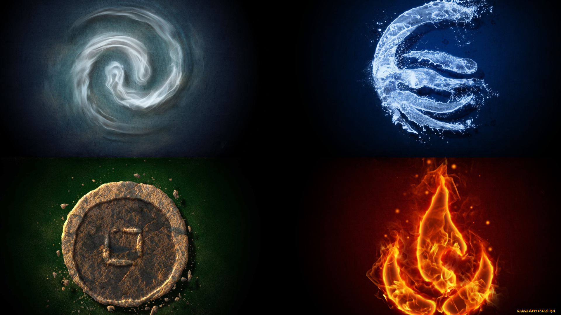 magical, elements, разное, надписи, логотипы, знаки, огонь, земля, вода, воздух, элементы