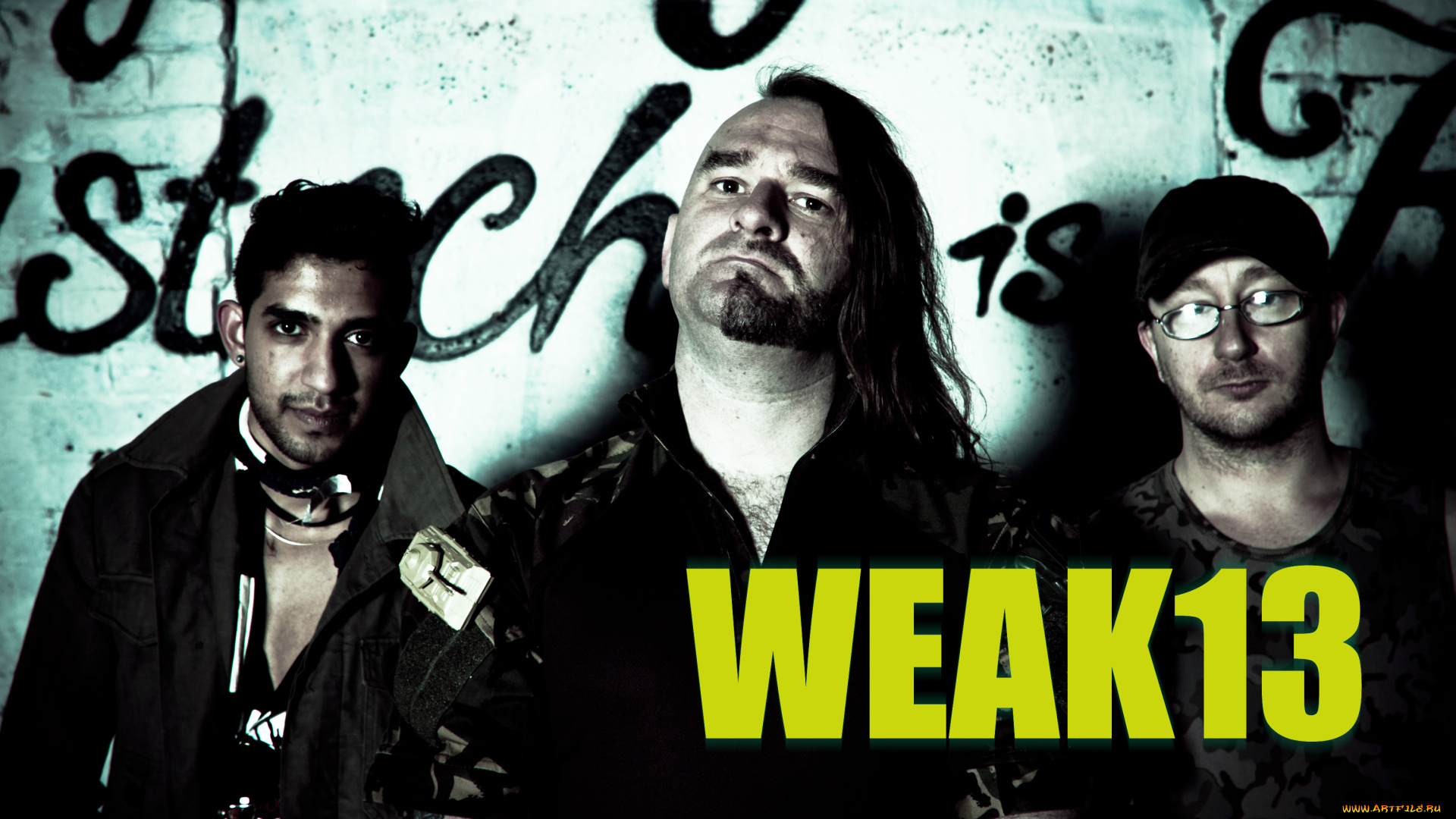 weak, 13, музыка, другое, группа, стена, надпись