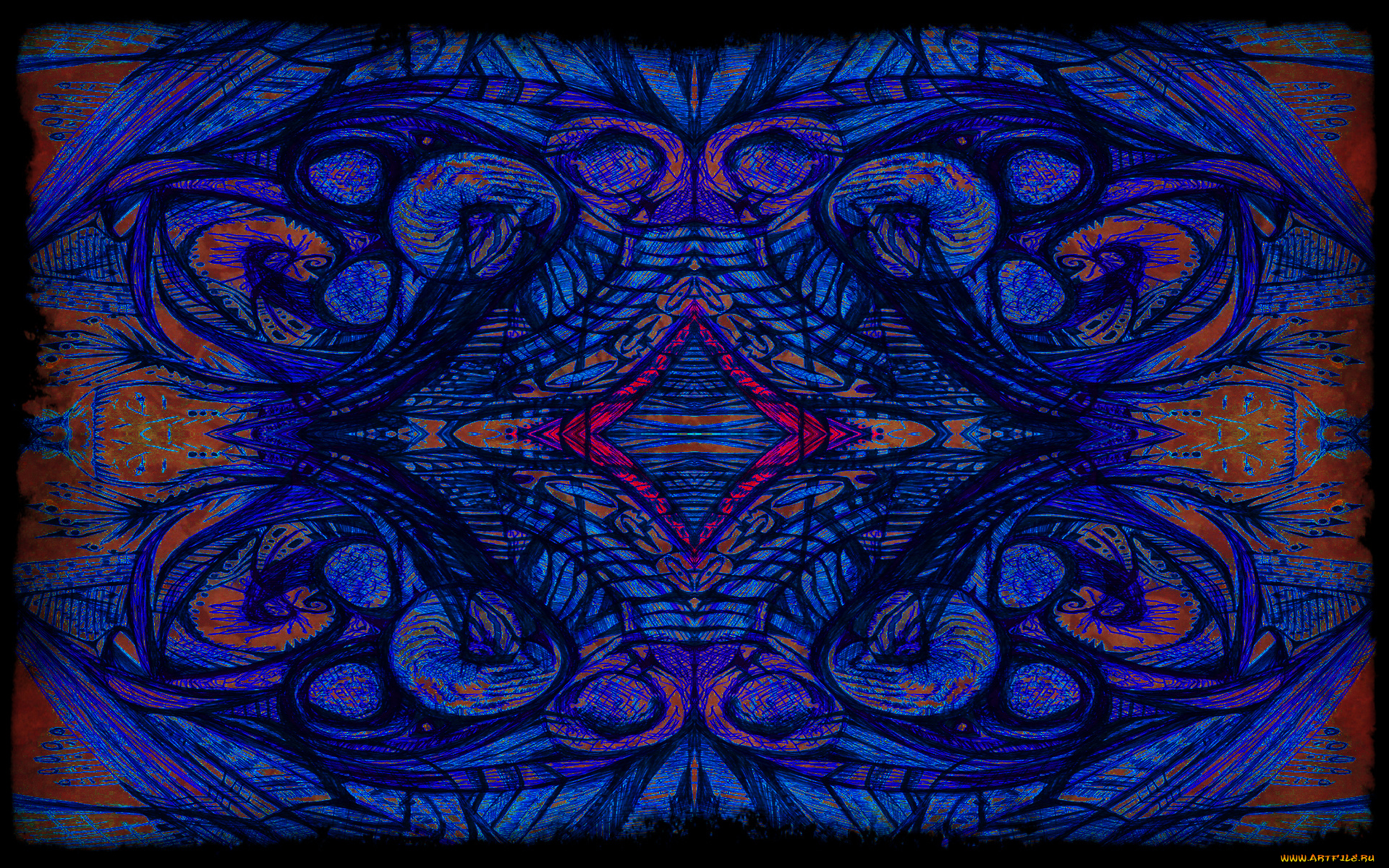 3д, графика, fractal, фракталы, линии, фон, узор