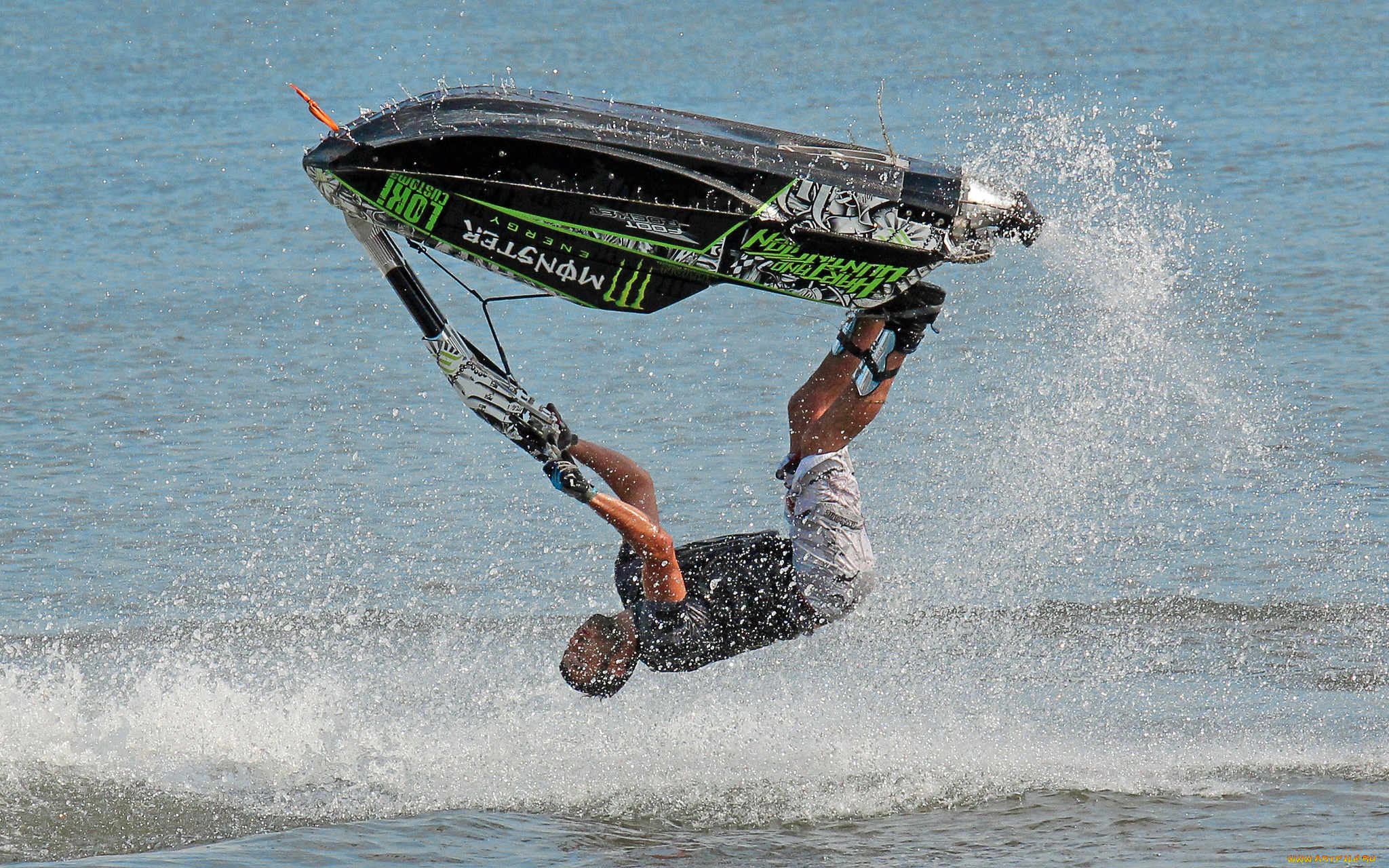 спорт, другое, прыжок, трюк, гидроцикл, аквабайк, брызги, море