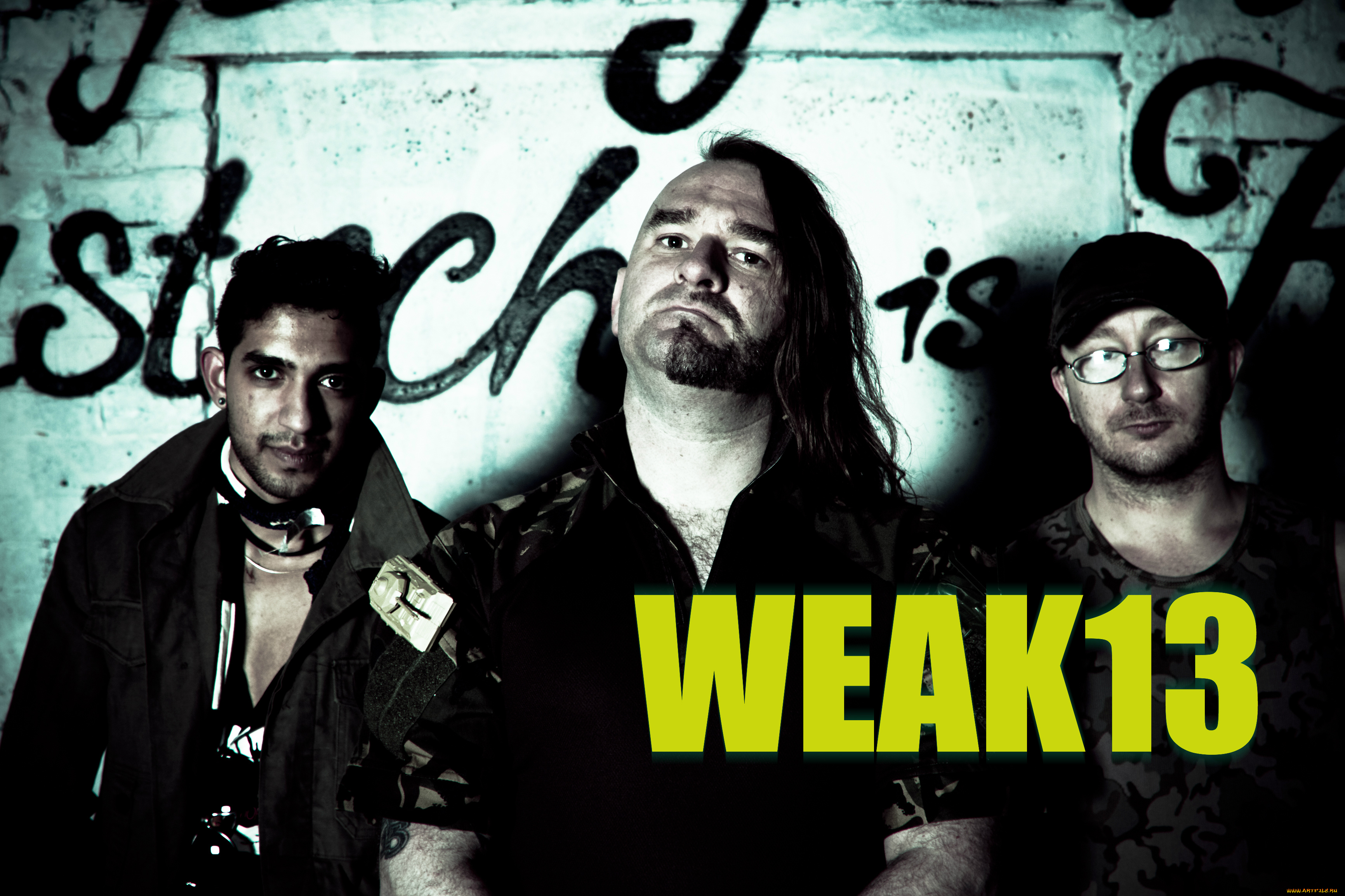 weak, 13, музыка, другое, группа, стена, надпись