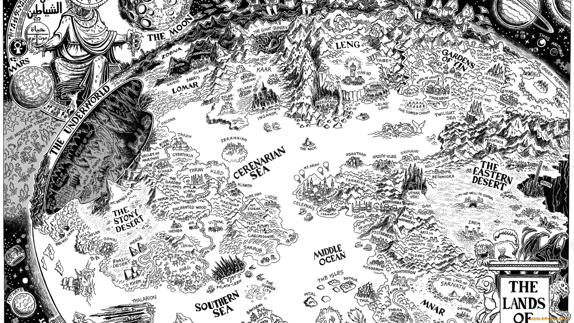 фэнтези, другое, карта, мистика, сказка