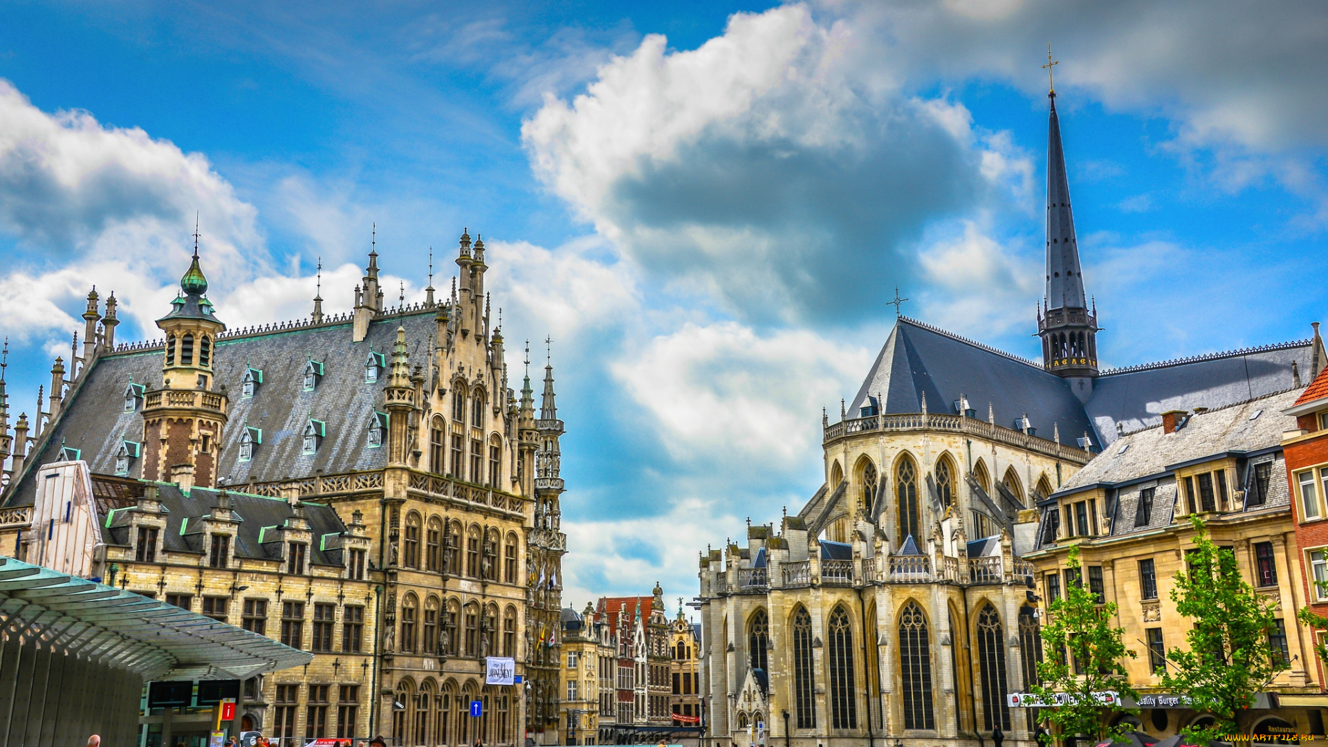 левен, , бельгия, города, -, улицы, , площади, , набережные, архитектура