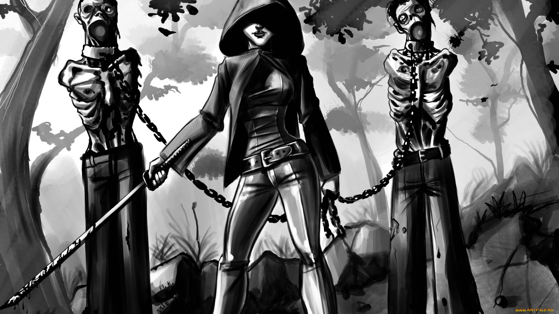 рисованные, комиксы, комикс, графика, ходячие, мертвецы